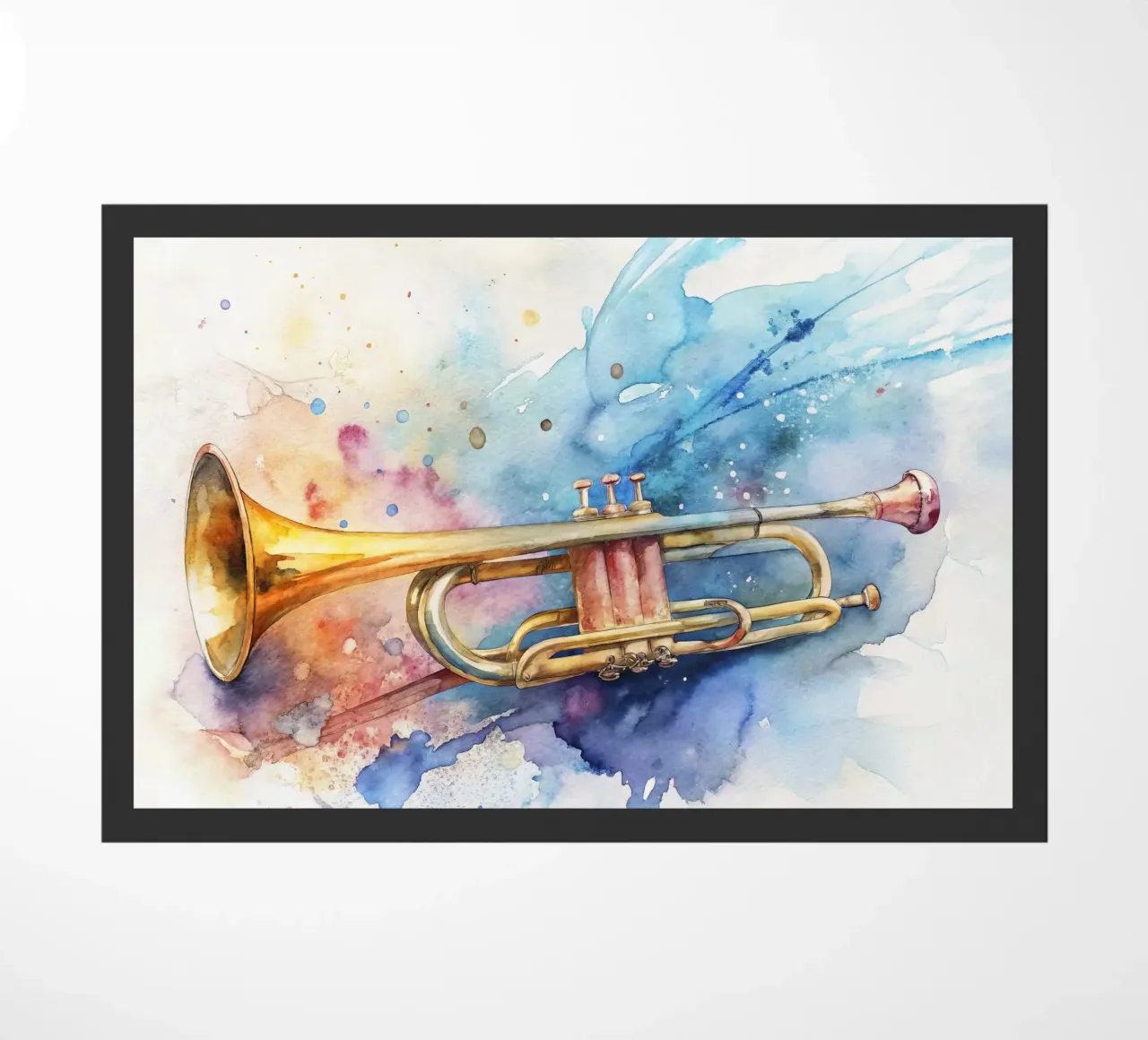 Tromba in acquerello zerbino da 🎁 NOBELART