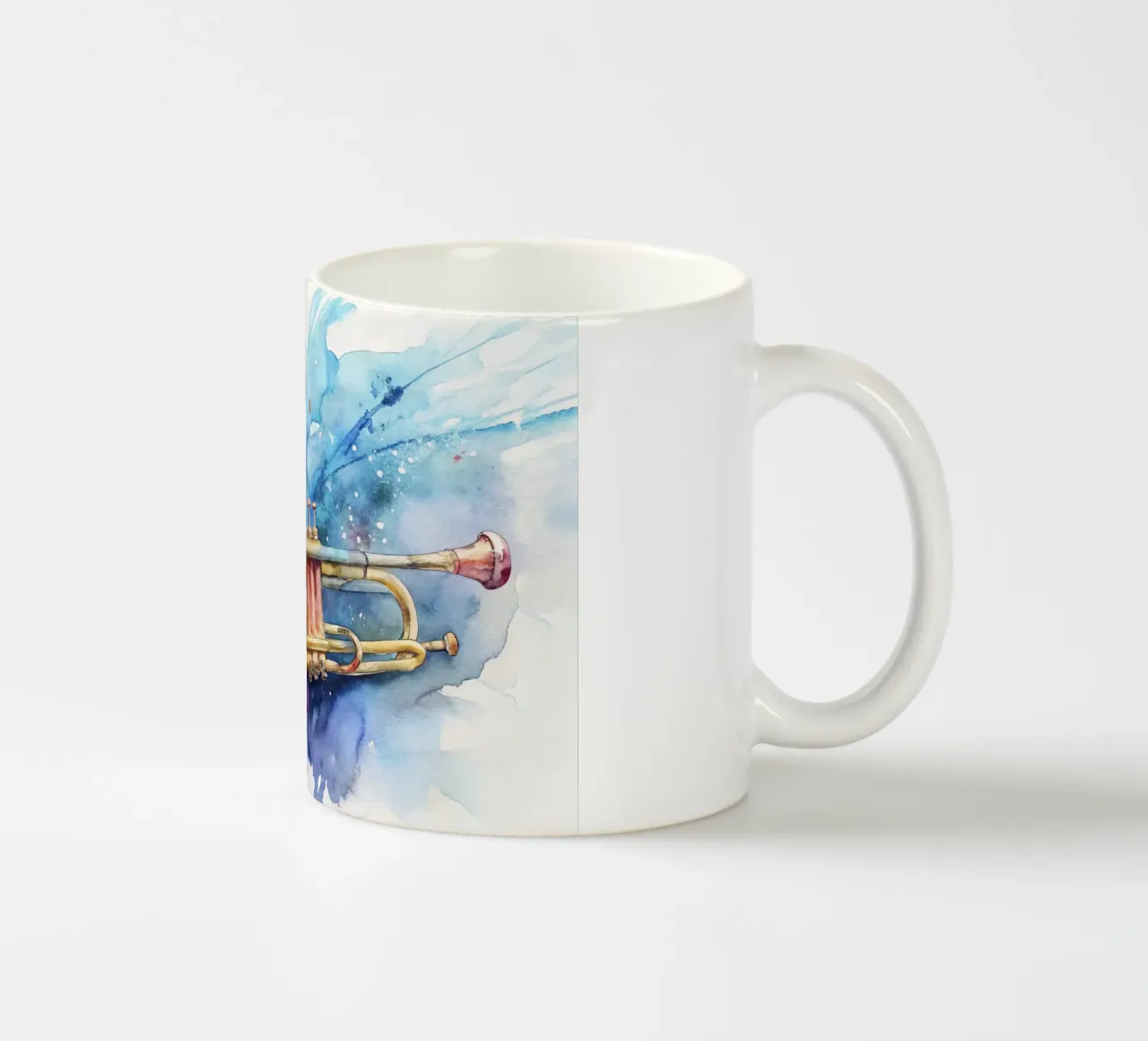 Tromba in acquerello tazza in ceramica da ARTVI-SHOP