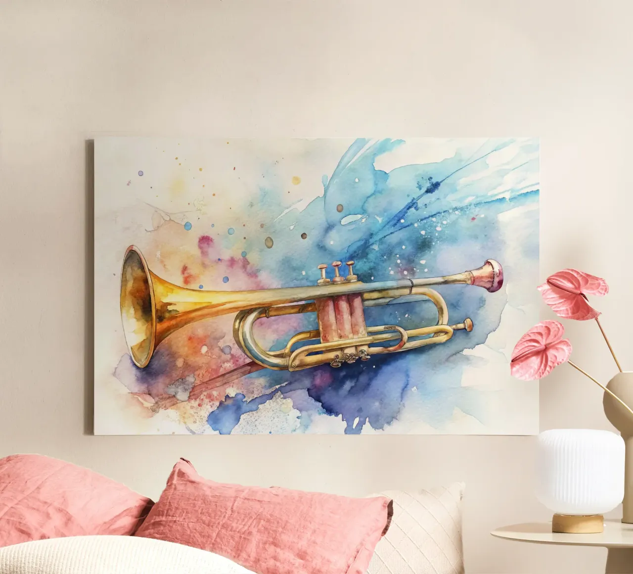 Tromba in acquerello tela da 🎁 ARTVI-SHOP