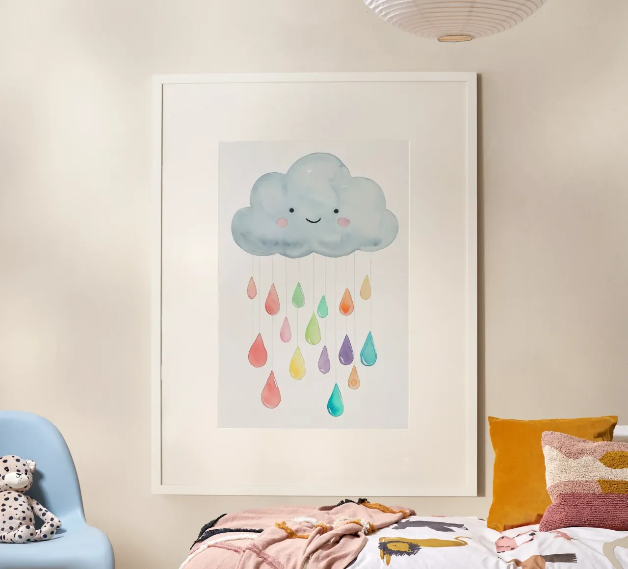 children's cloud poster by 🎁 NOBELART