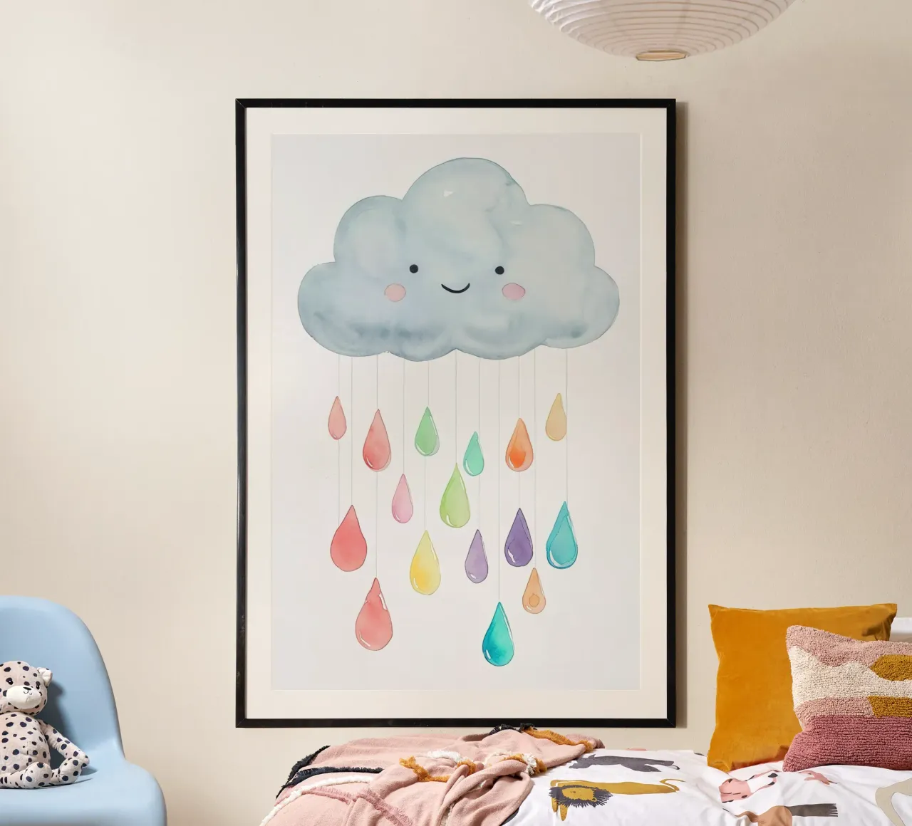 children's cloud poster by 🎁 NOBELART