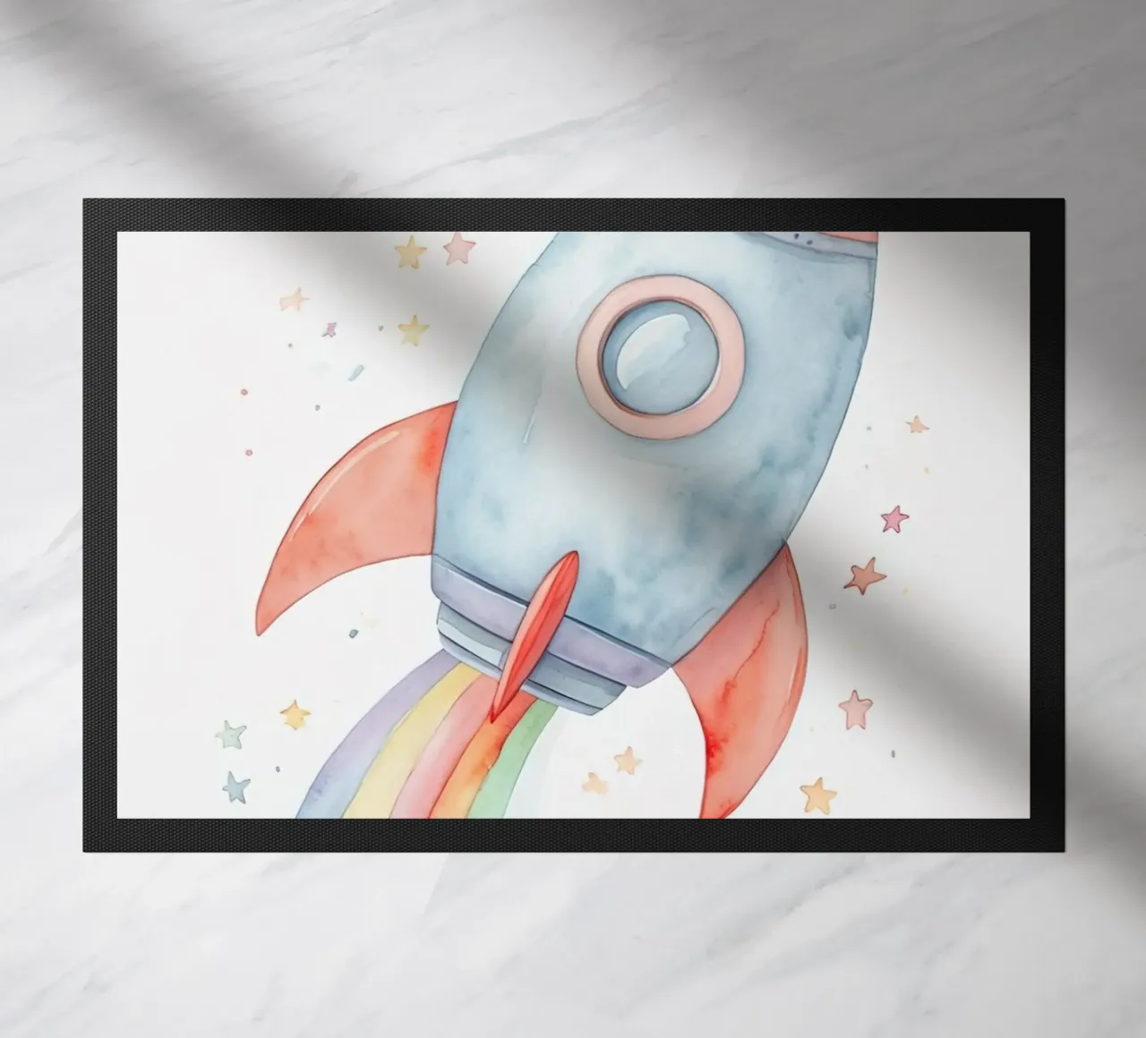 Rocket doormat by 🎁 NOBELART