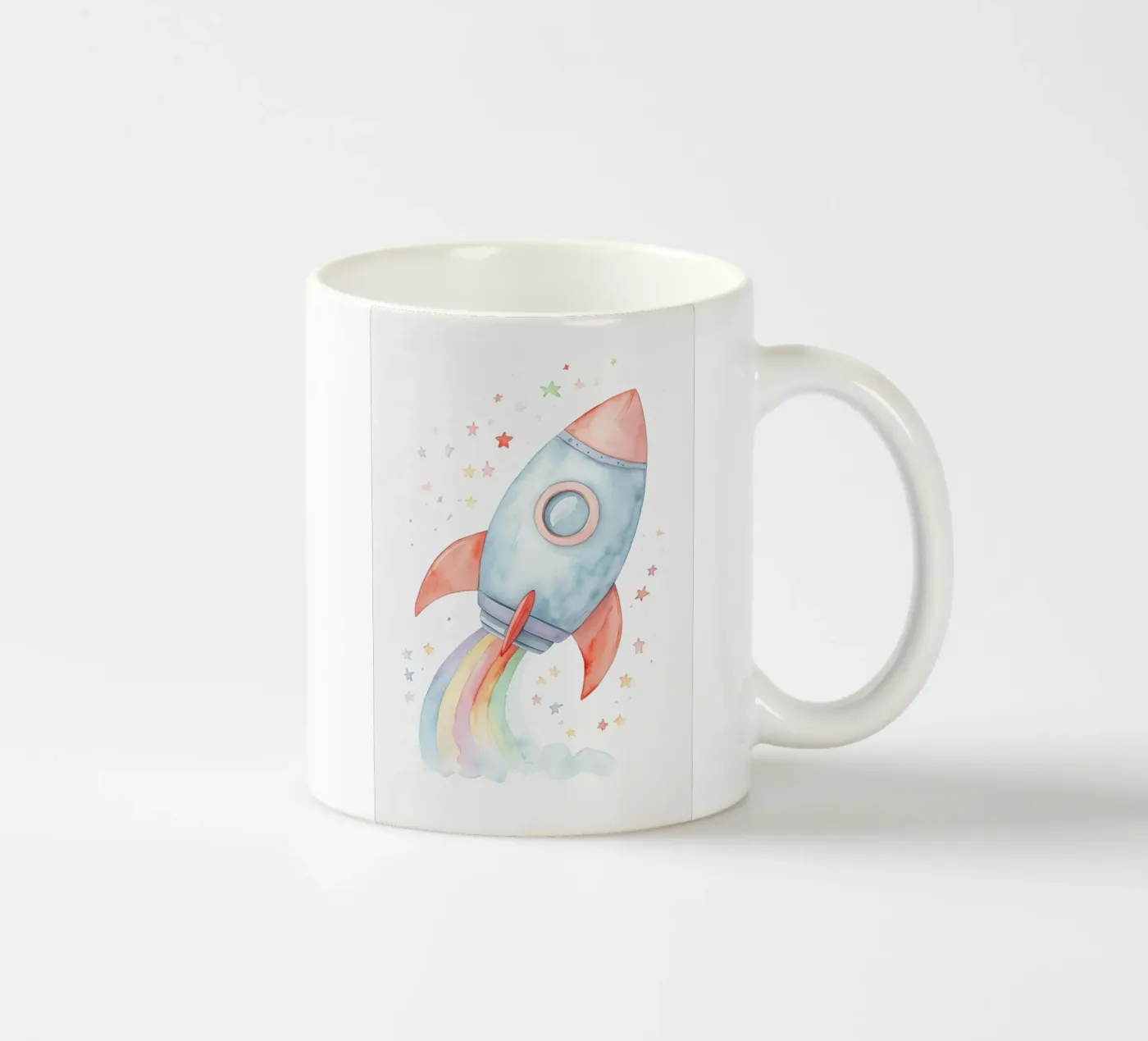 Rocket ceramic mug by 🎁 NOBELART
