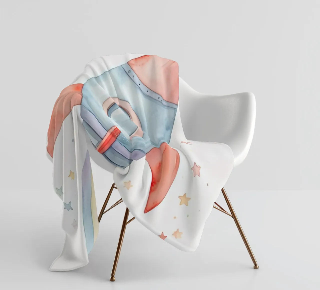 Rocket fleece blanket by 🎁 NOBELART