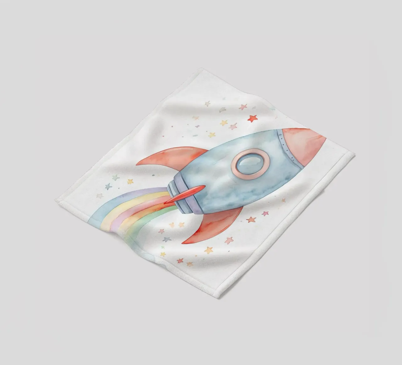 Rocket fleece blanket by 🎁 ARTVI-SHOP