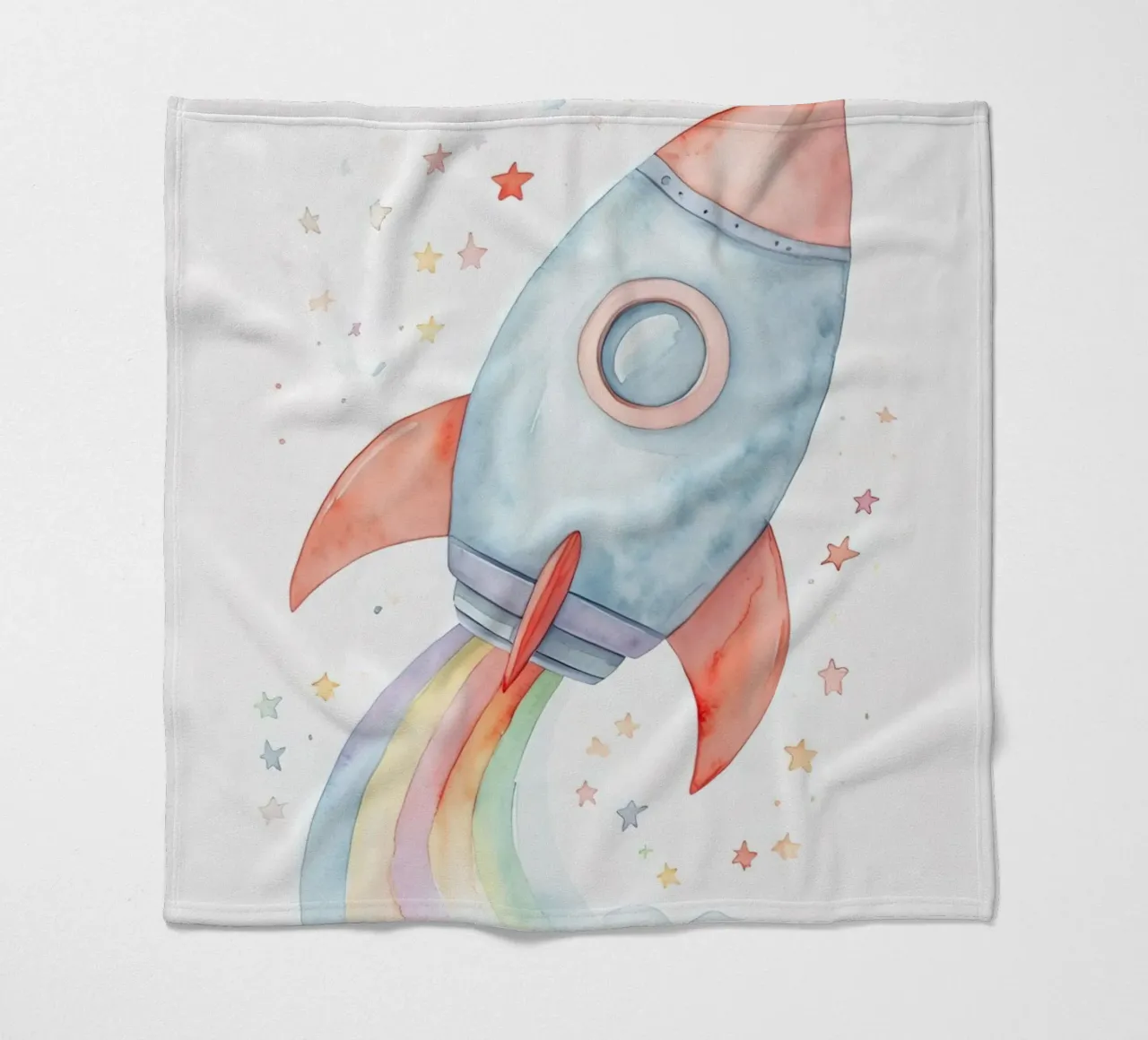 Rocket fleece blanket by 🎁 ARTVI-SHOP