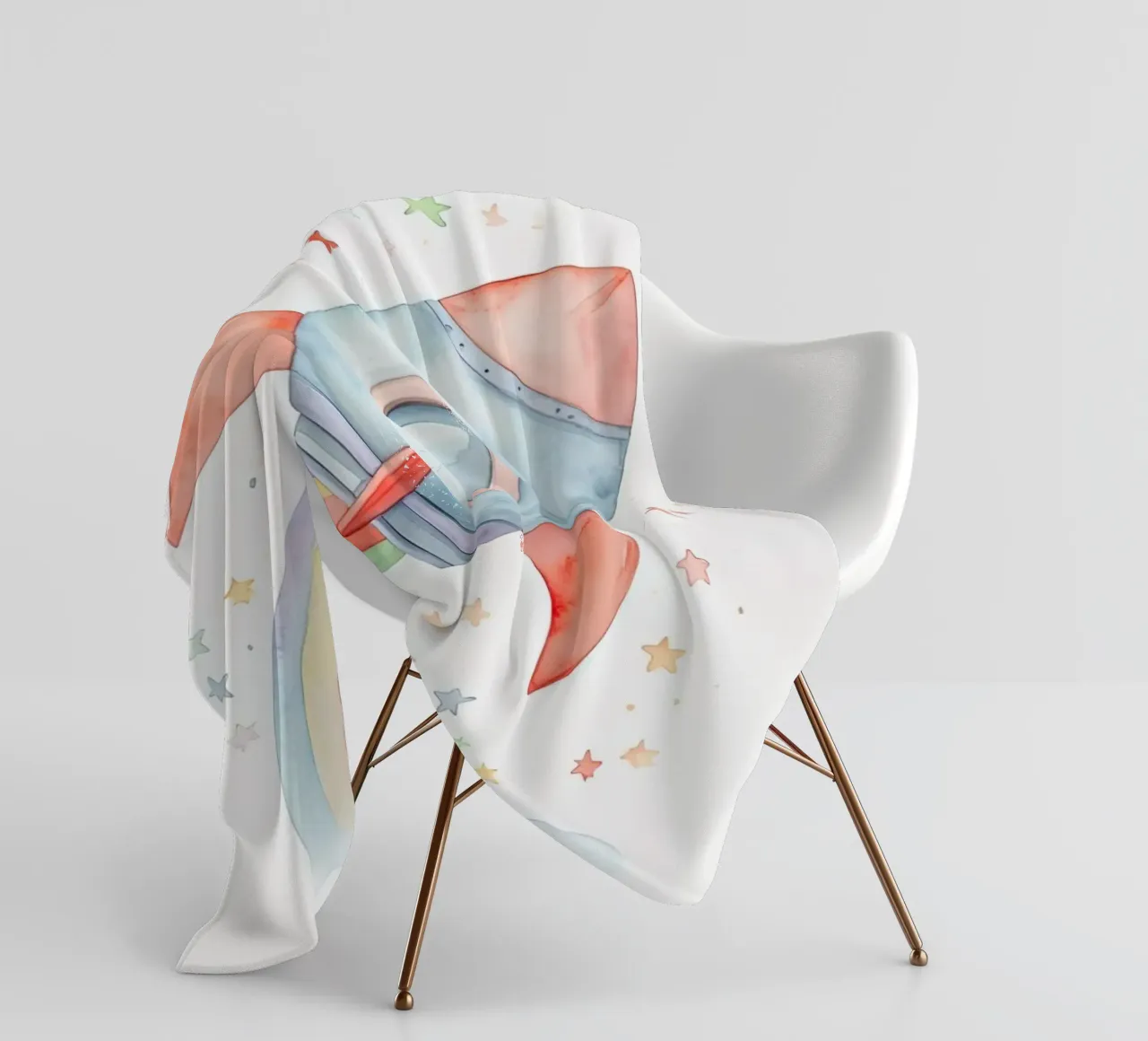 Rocket fleece blanket by 🎁 ARTVI-SHOP