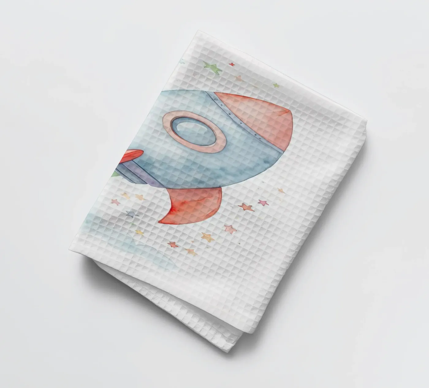 Rocket tea towel by 🎁 NOBELART