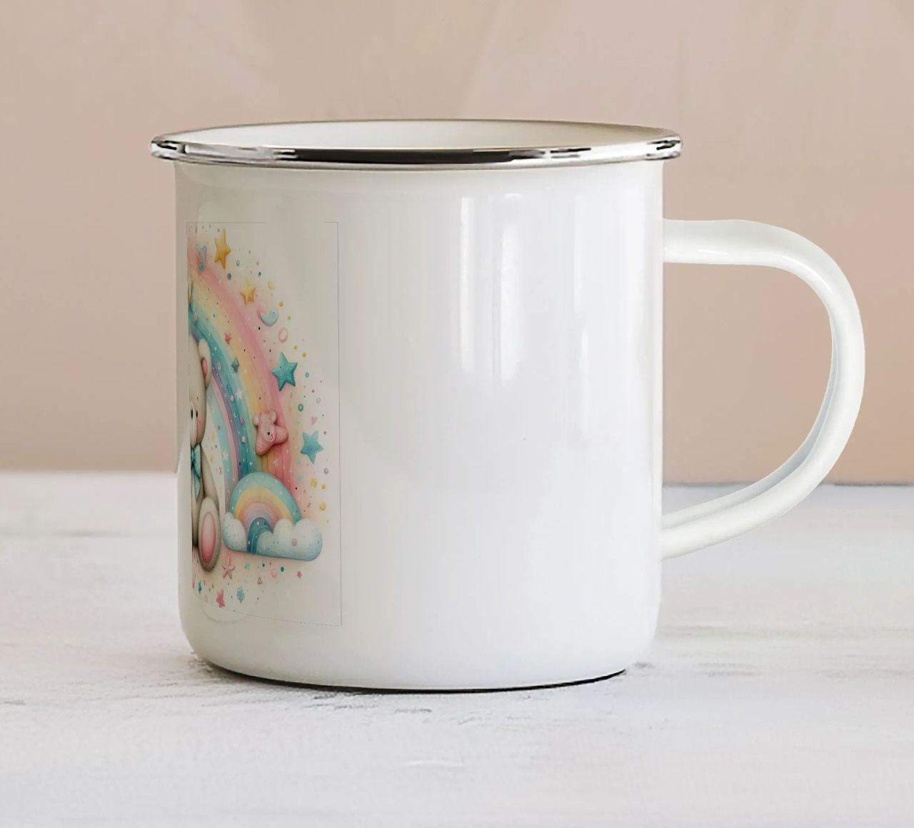 orso per bambini tazza in smalto da ARTVI-SHOP