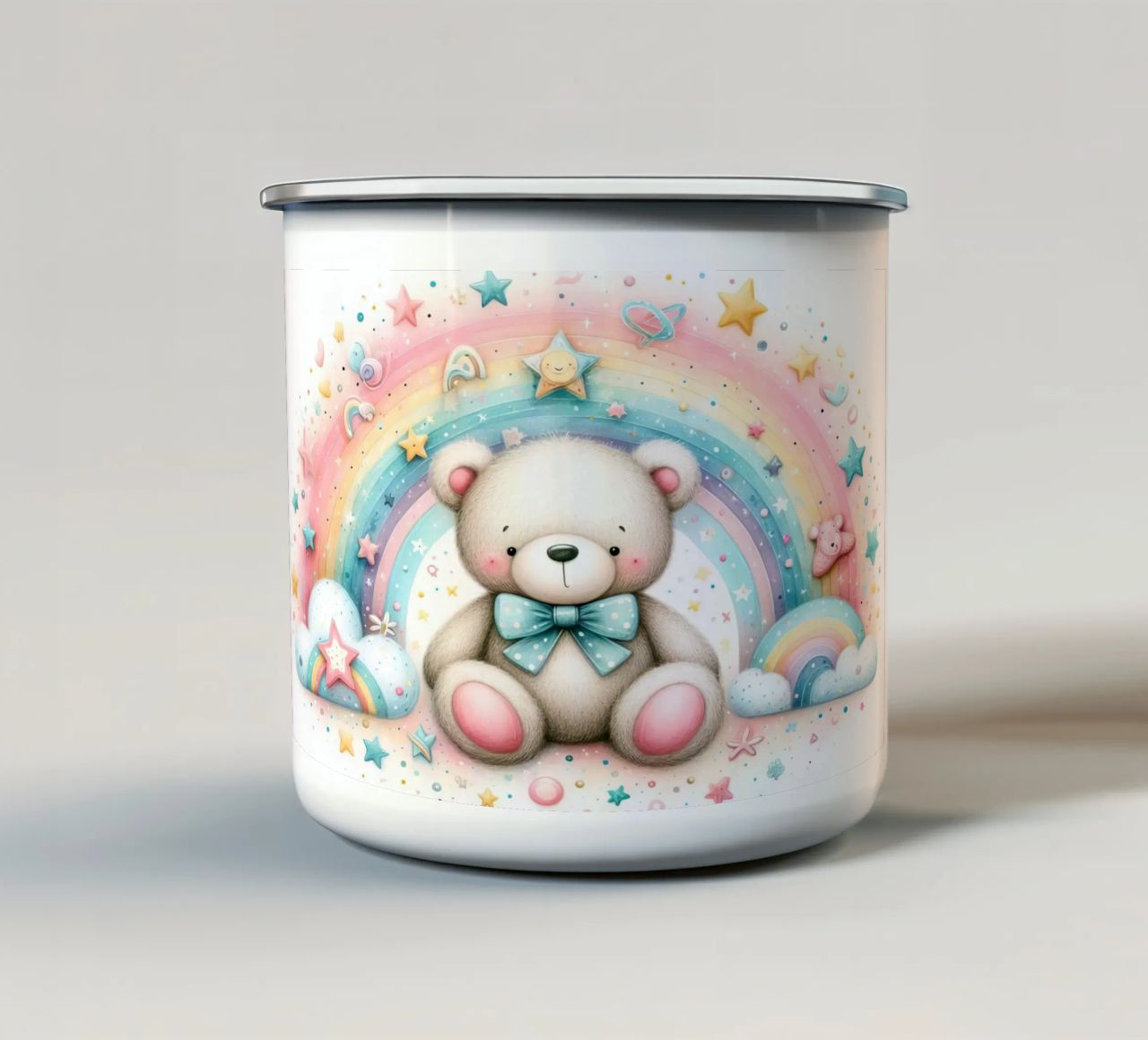 orso per bambini tazza in smalto da ARTVI-SHOP