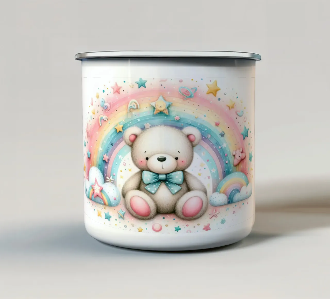 orso per bambini tazza in smalto da ARTVI-SHOP