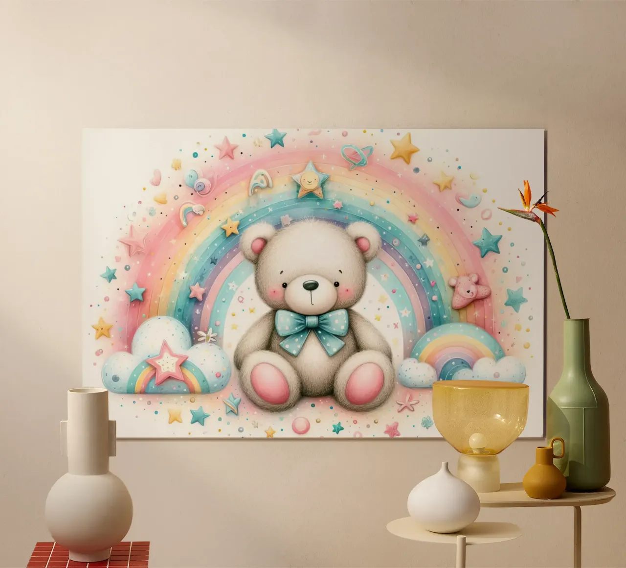 orso per bambini poster con telaio in plastica da 🎁 ARTVI-SHOP