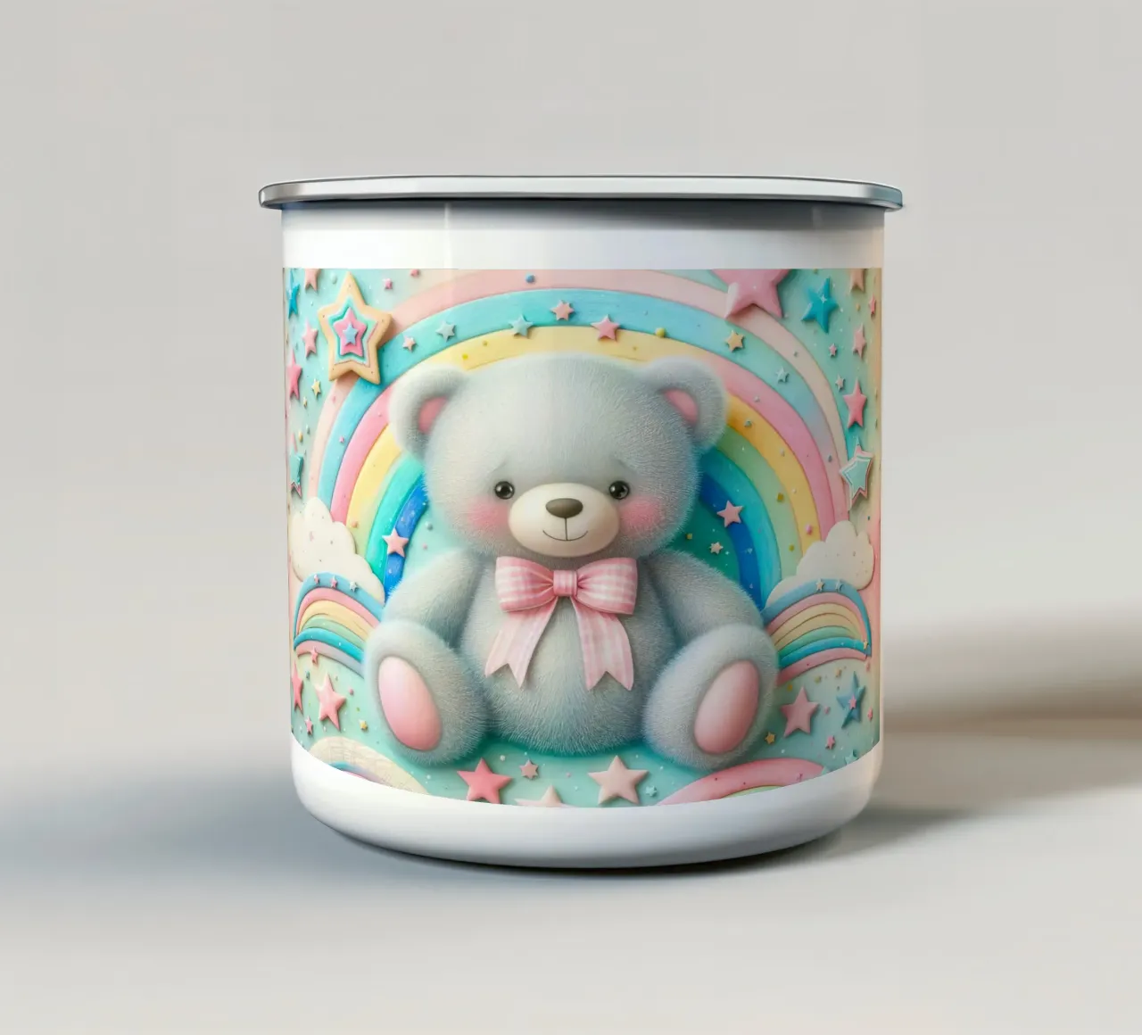 orso per bambini tazza in smalto da ARTVI-SHOP