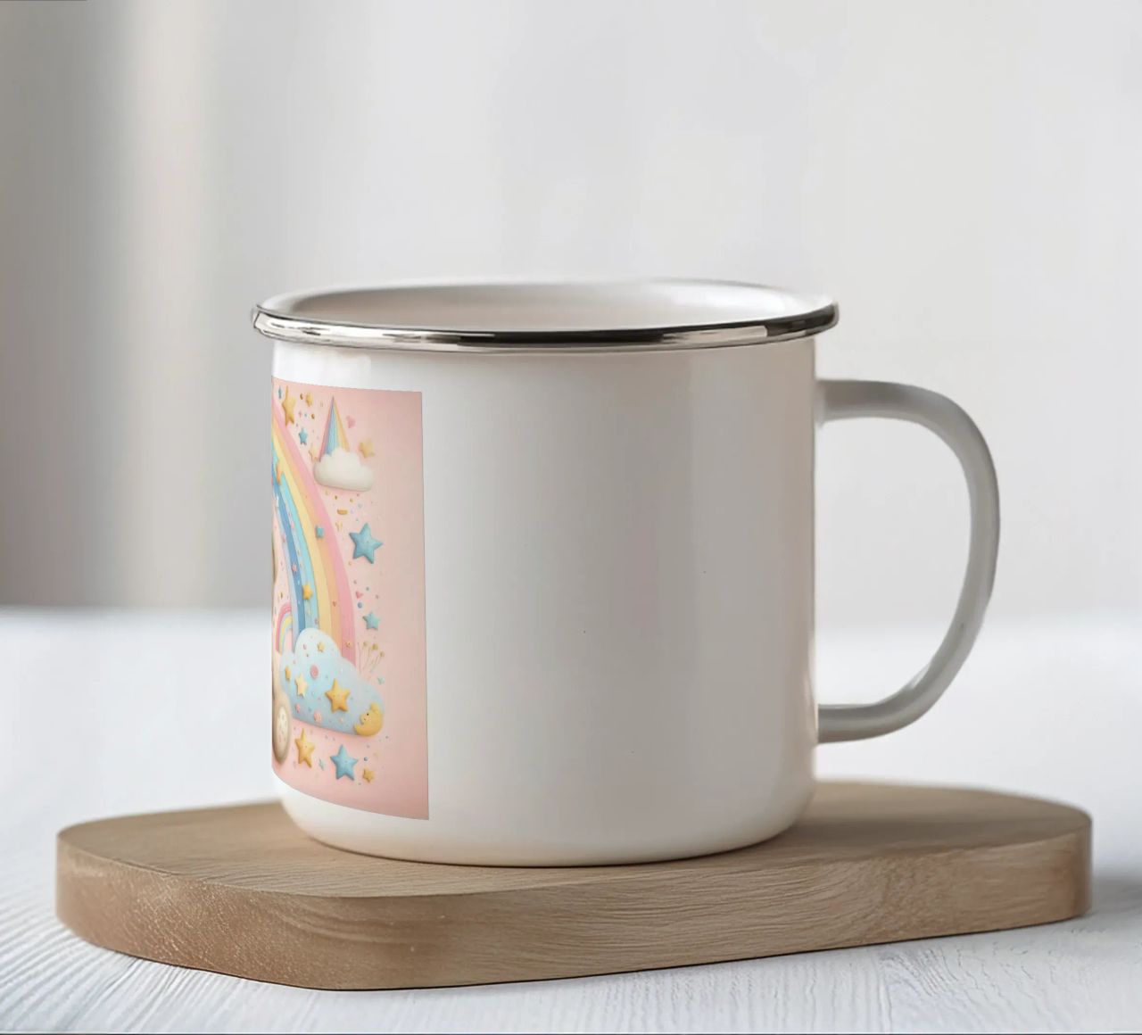 orso per bambini tazza in smalto da ARTVI-SHOP