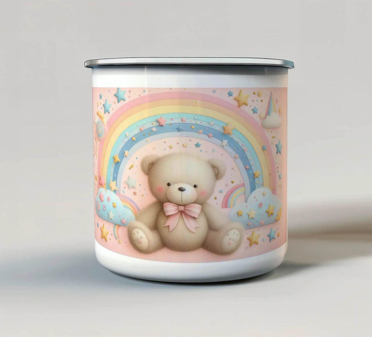 orso per bambini tazza in smalto da ARTVI-SHOP