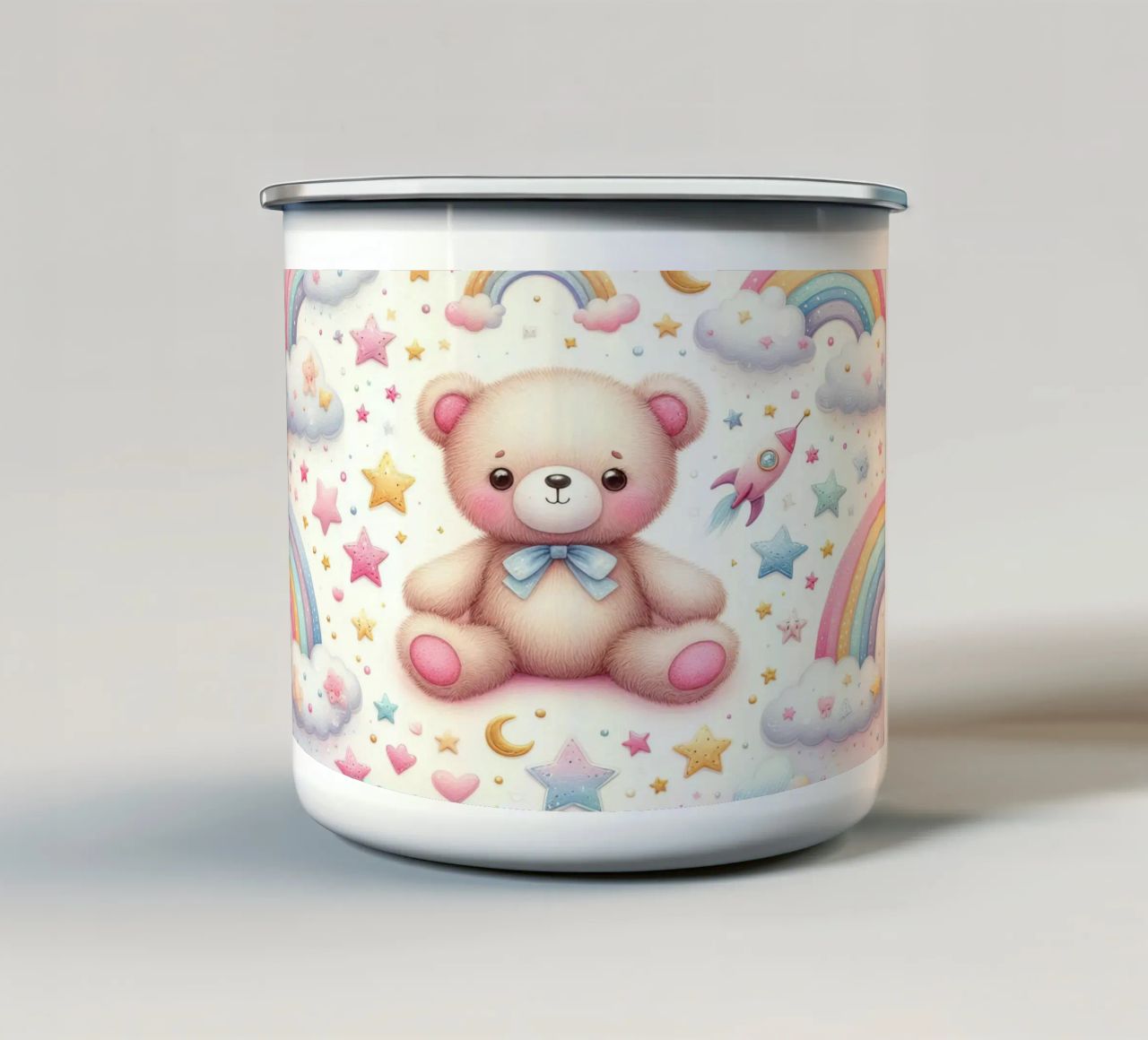orso per bambini tazza in smalto da ARTVI-SHOP