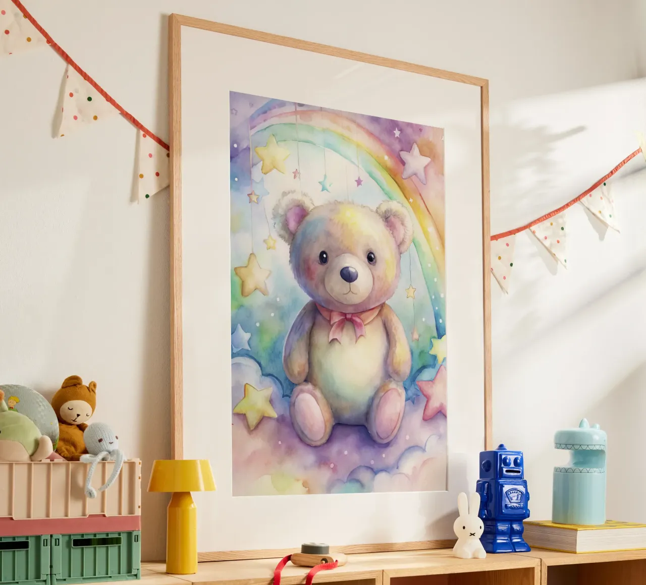 orso per bambini poster con telaio in alluminio da 🎁 ARTVI-SHOP