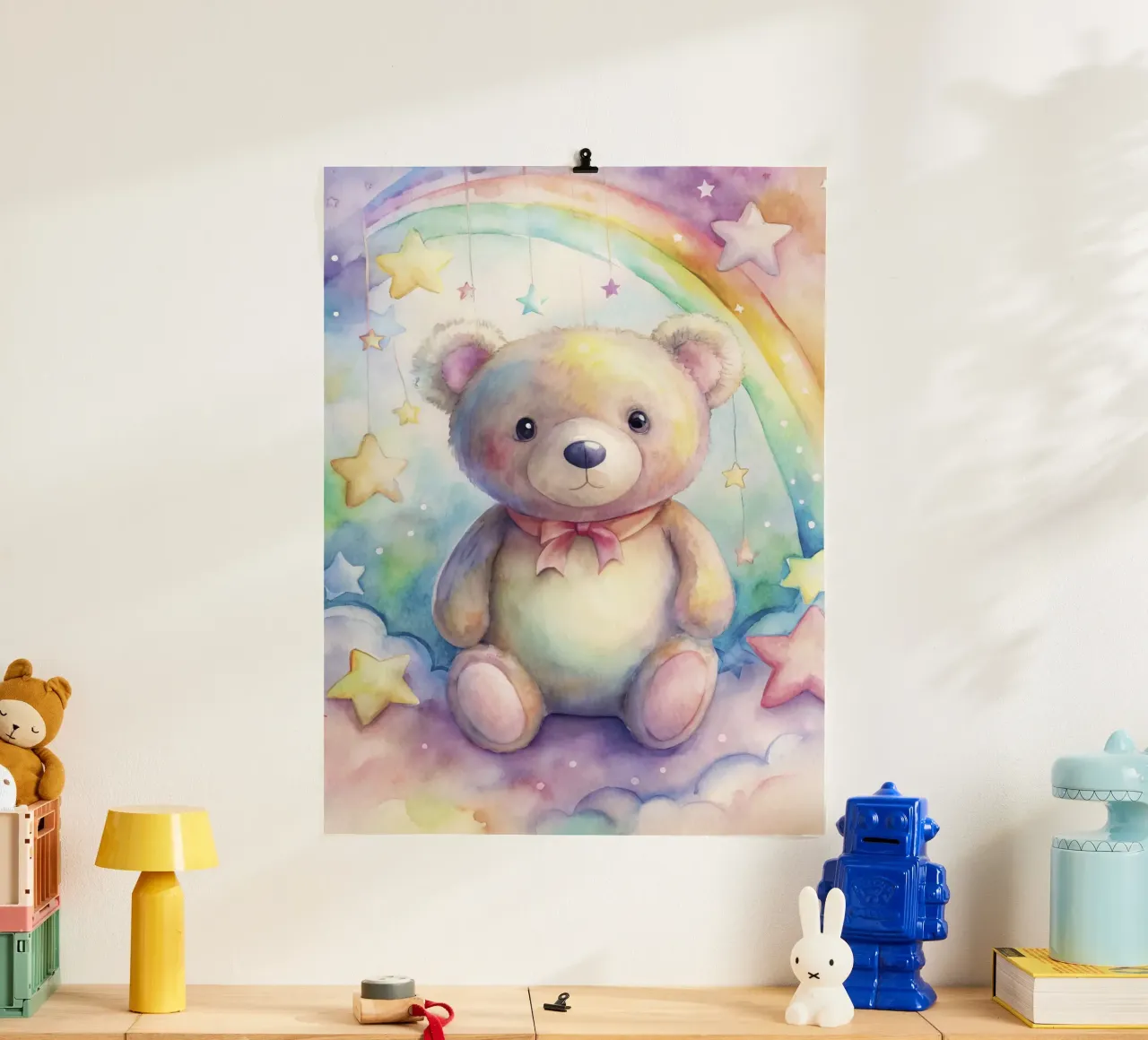orso per bambini poster con telaio in alluminio da 🎁 ARTVI-SHOP