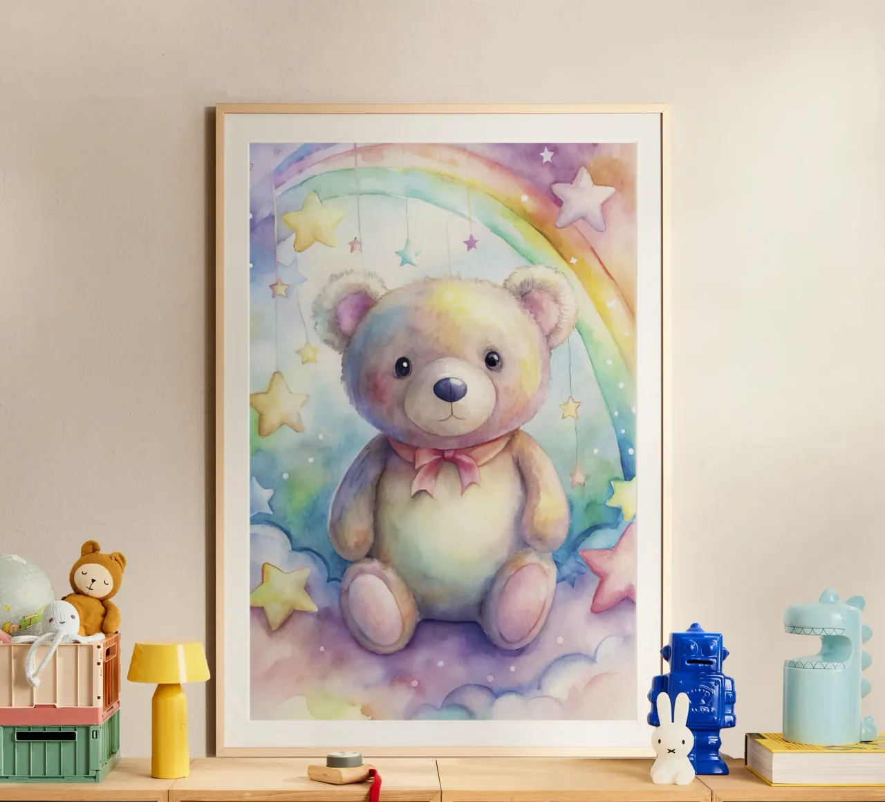 orso per bambini poster con telaio in alluminio da 🎁 ARTVI-SHOP