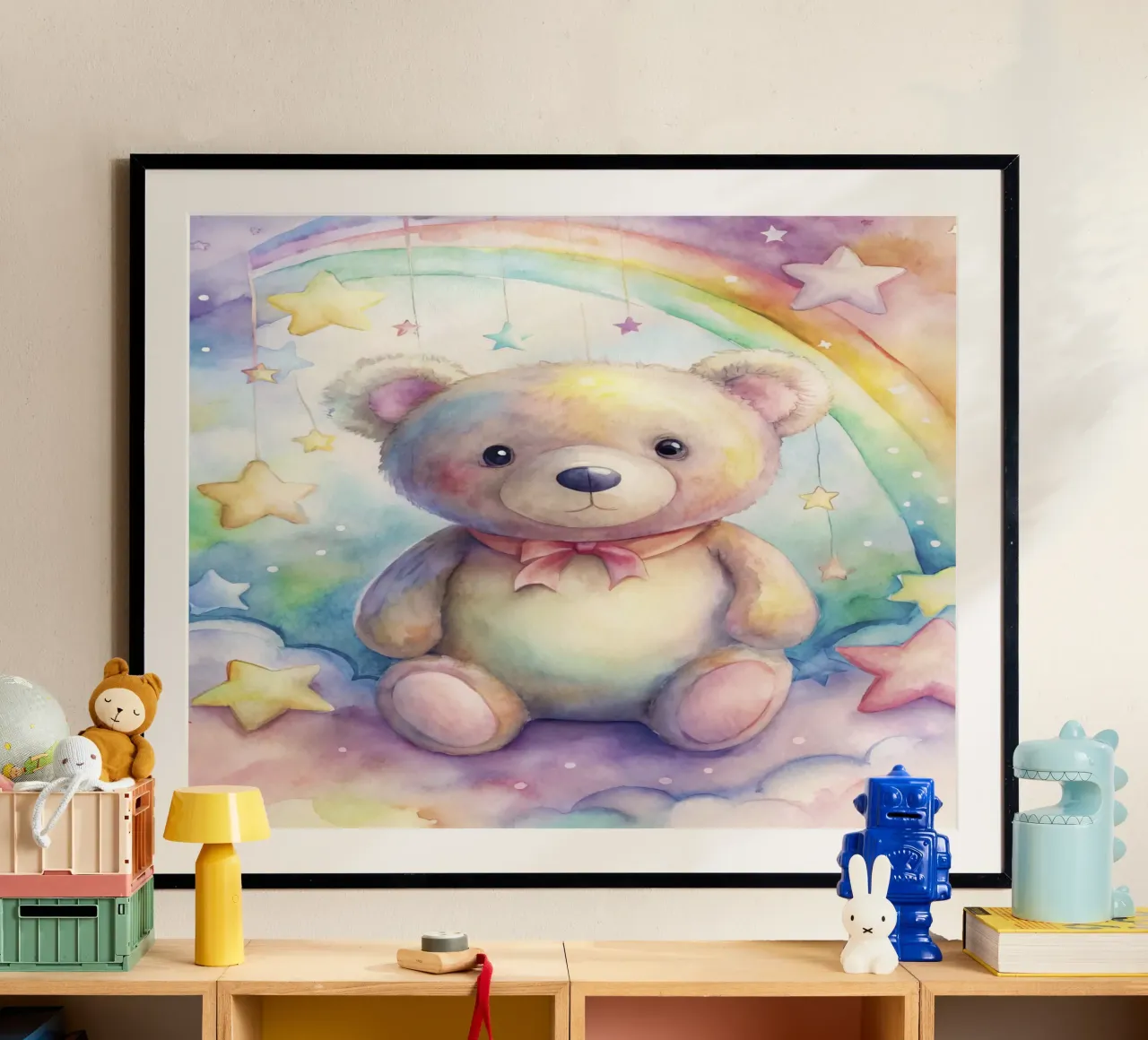 orso per bambini poster con telaio in alluminio da 🎁 ARTVI-SHOP