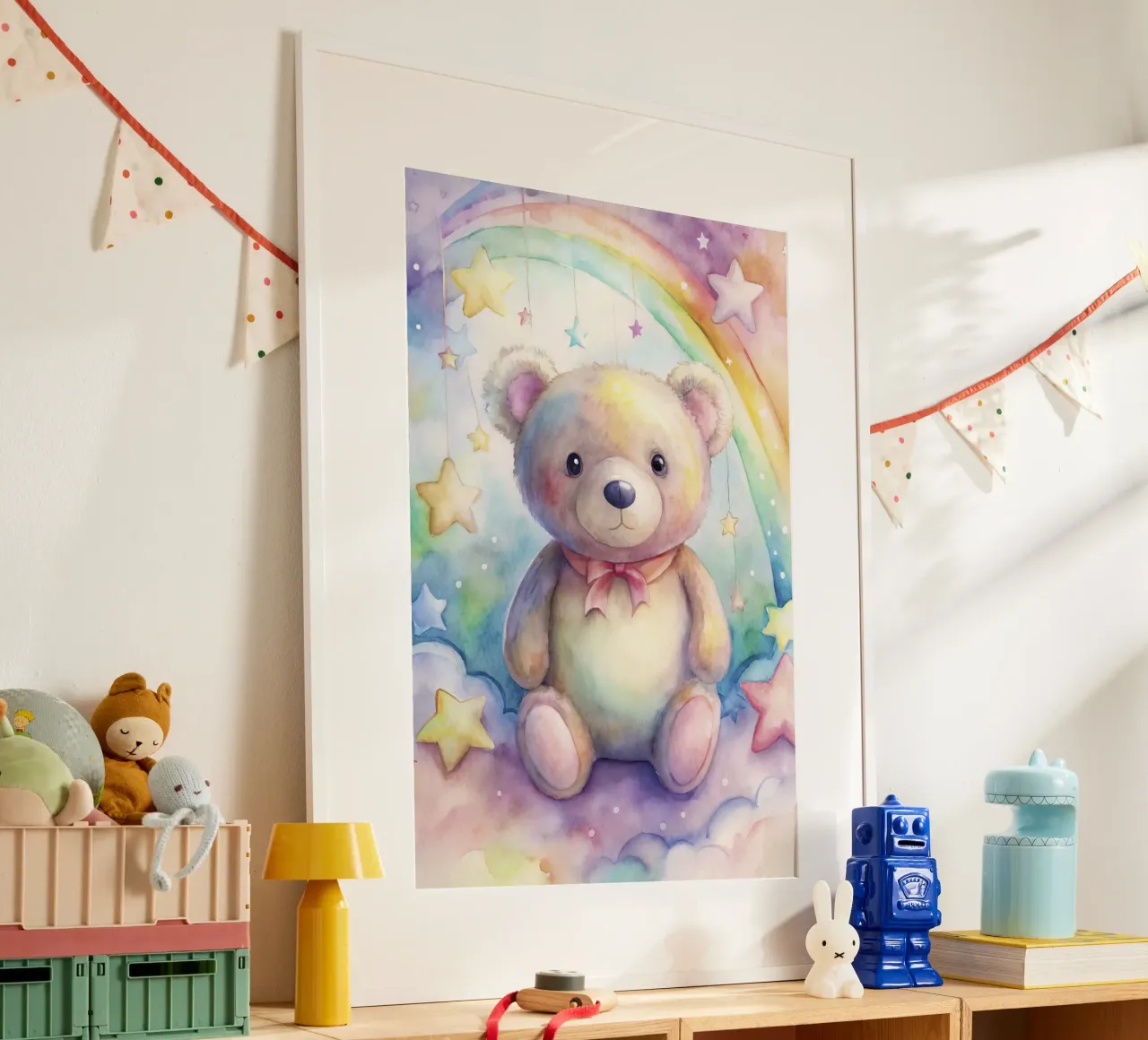 orso per bambini poster con telaio in alluminio da 🎁 ARTVI-SHOP