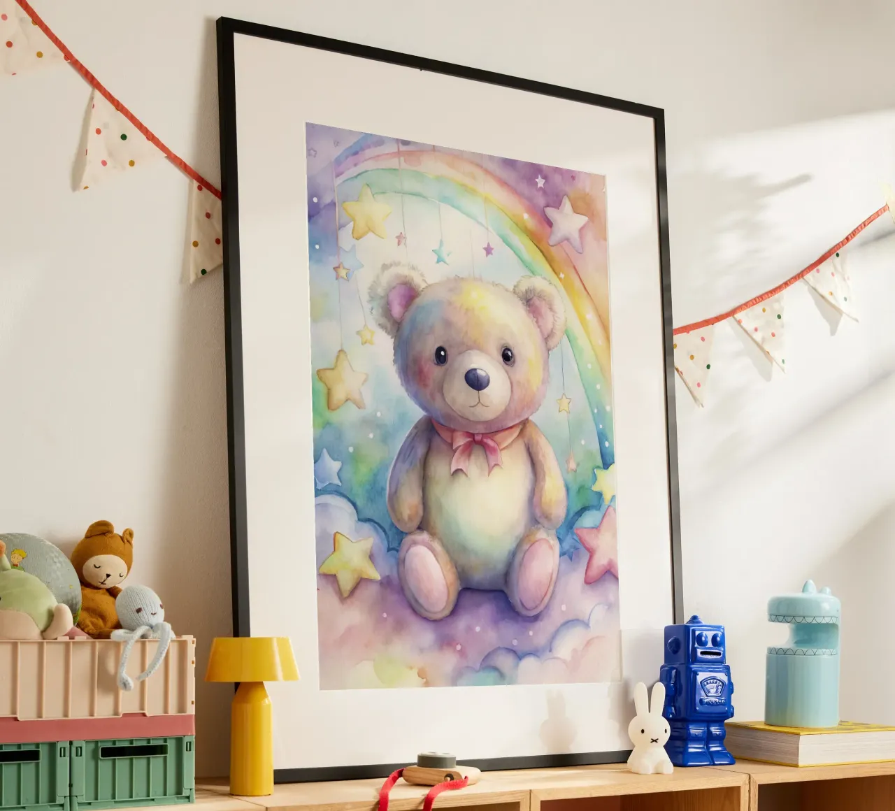 orso per bambini poster con telaio in alluminio da 🎁 ARTVI-SHOP
