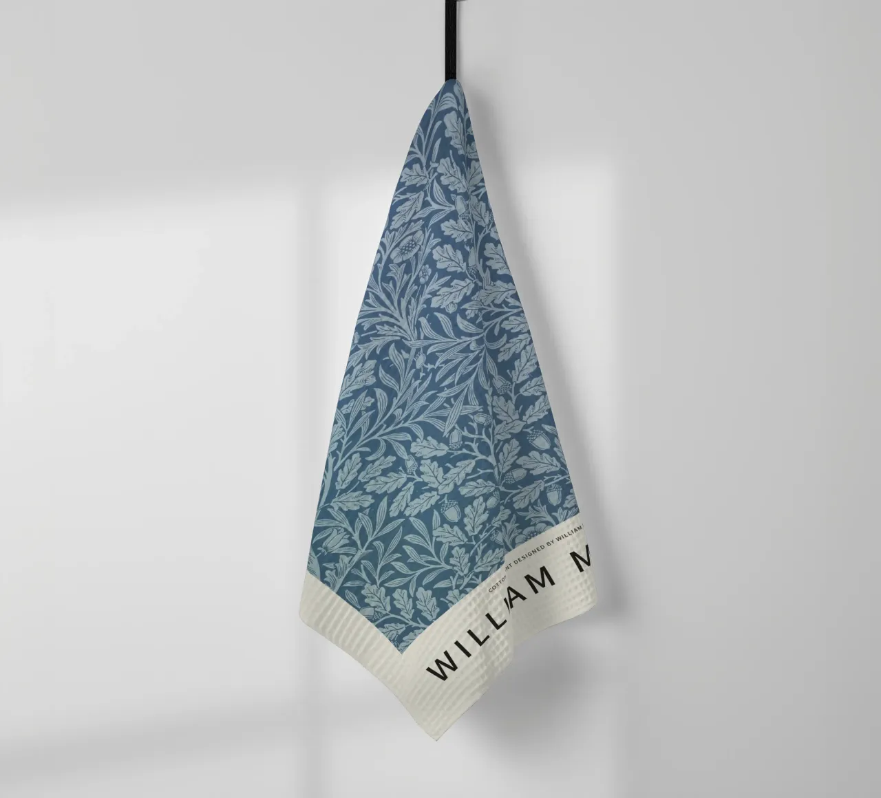 Imprimé en coton conçu par William Morris torchon de Bloom and Leaf
