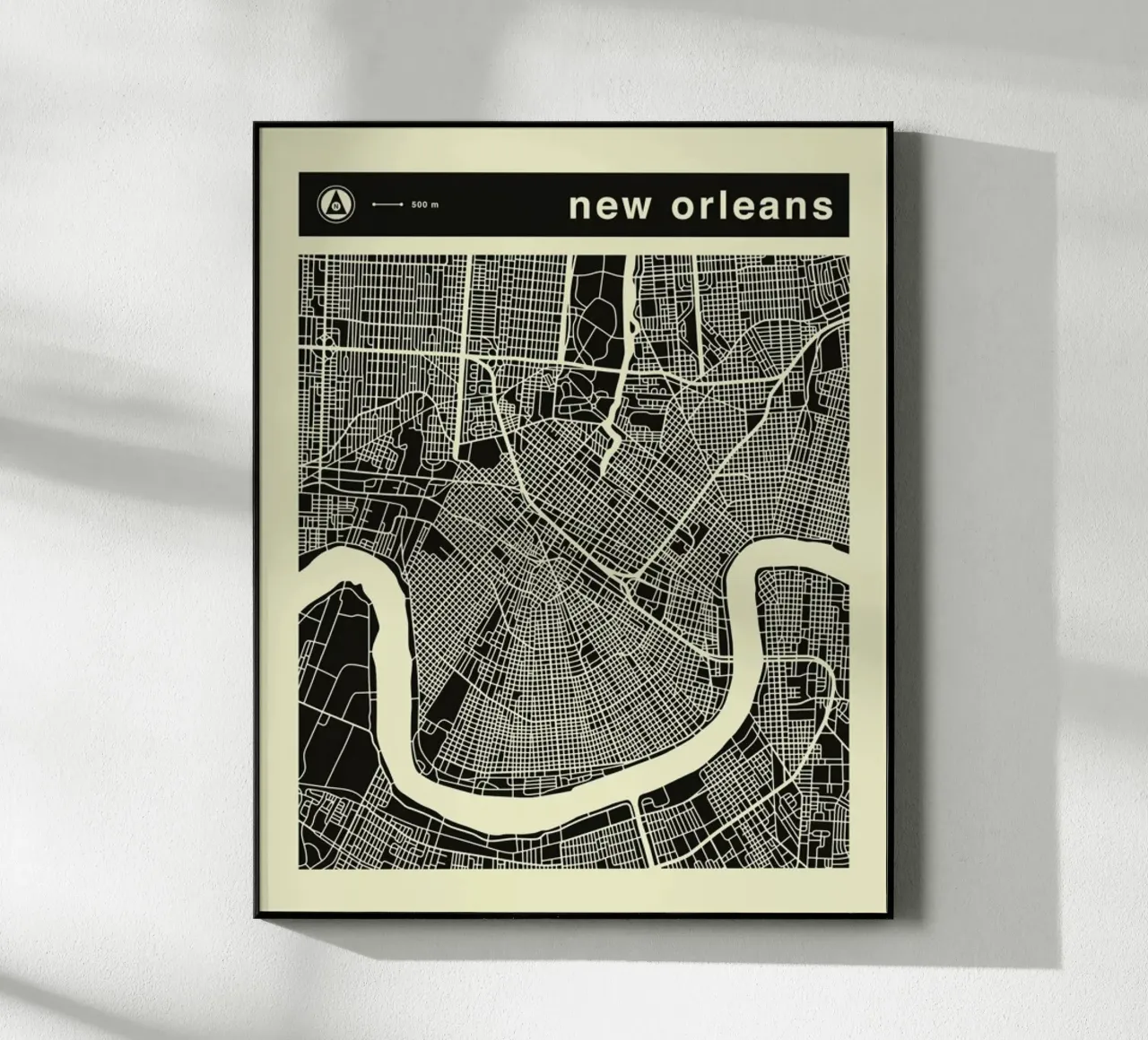 New Orleans Map plexiglass da Jazzberry Blue