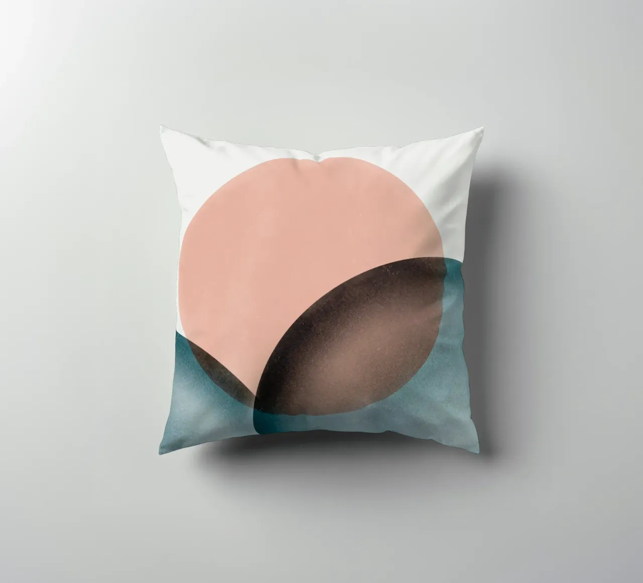 Cerchi sovrapposti rosa cuscino da Little Dean