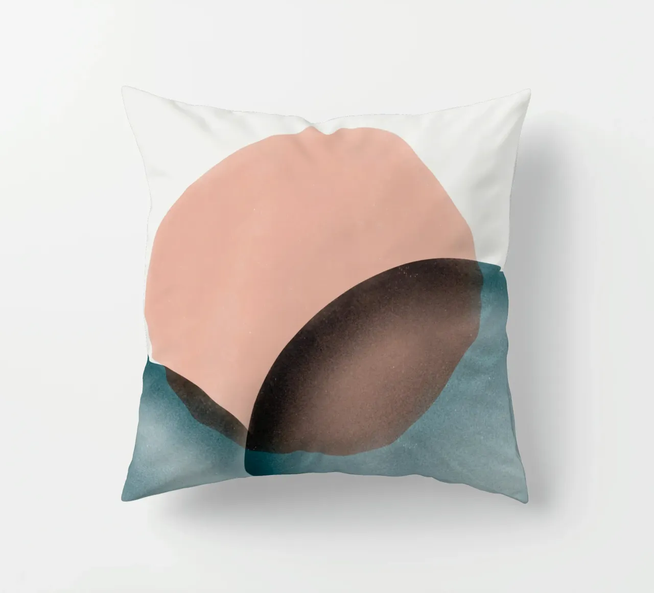 Cerchi sovrapposti rosa cuscino da Little Dean