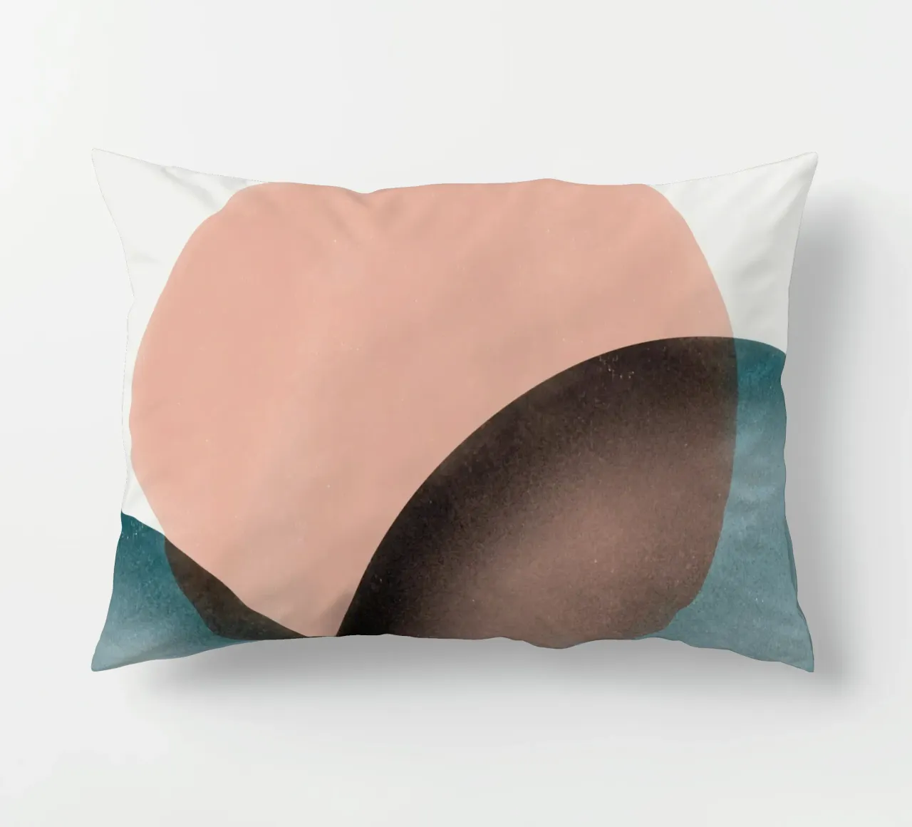 Cerchi sovrapposti rosa cuscino da Little Dean
