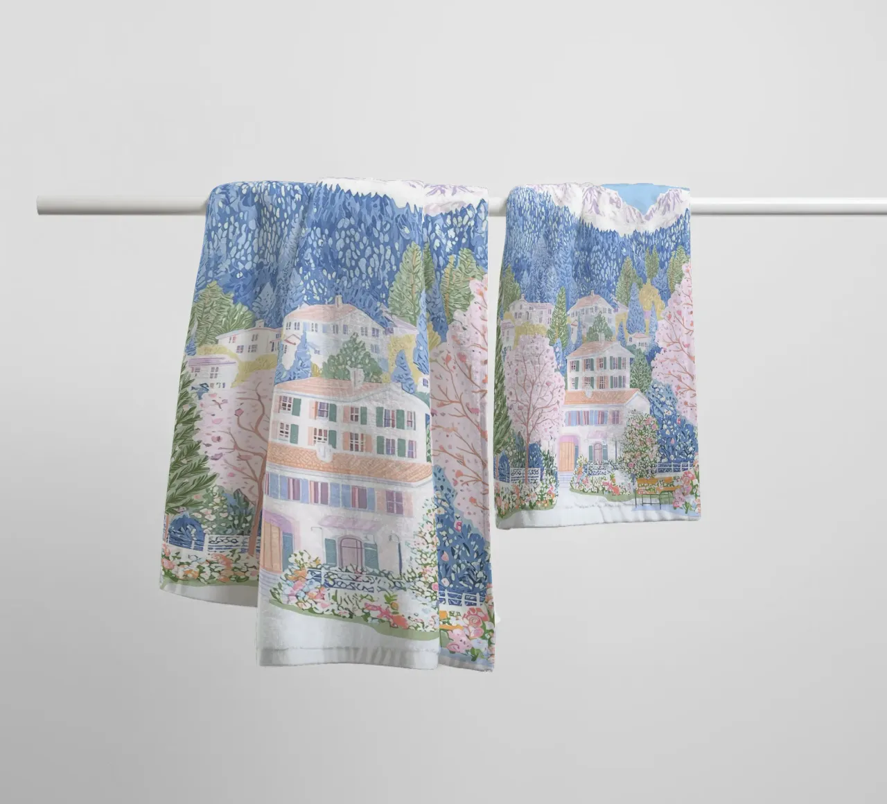 Chamonix Frankrijk, Reisposter, Chamonix-Mont-Blanc badhanddoek van Gaia