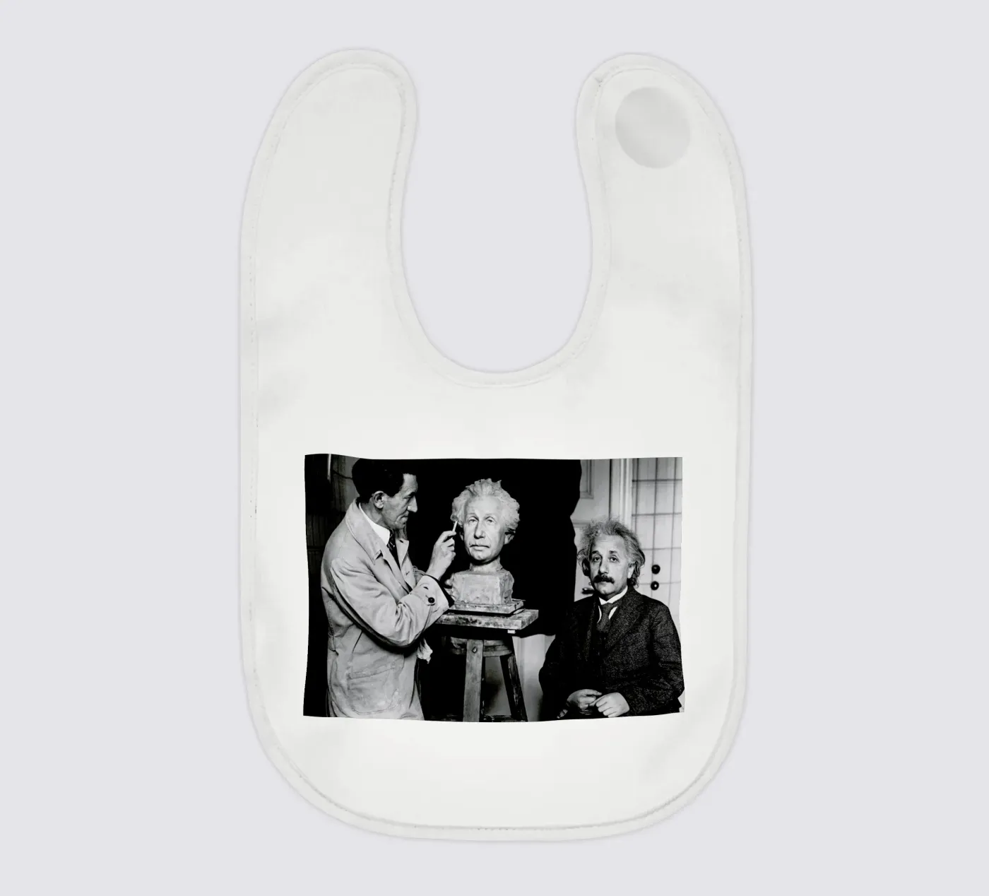 Albert Einstein Portrait Babylätzchen von Gallery Print and Art Limited