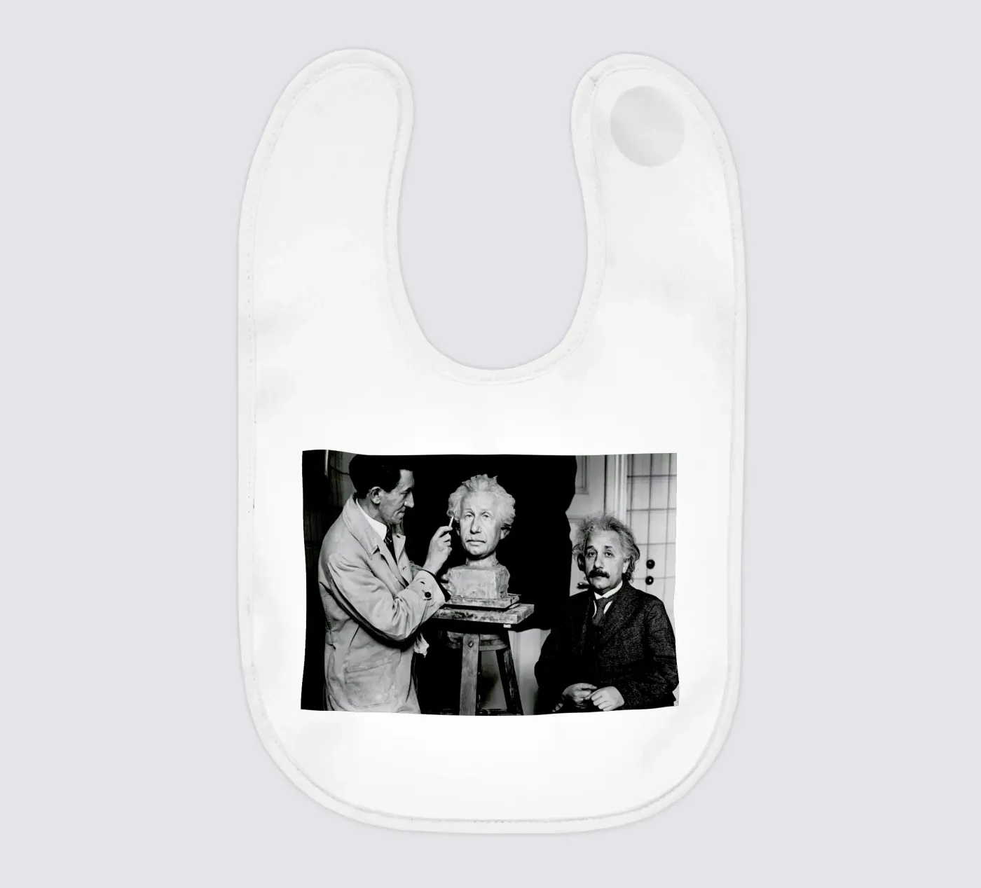 Albert Einstein Portrait Babylätzchen von Gallery Print and Art Limited