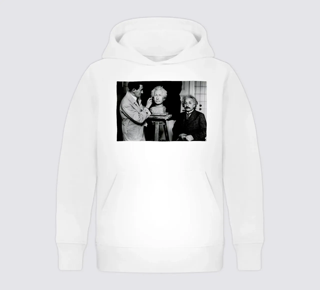 Albert Einstein Portrait felpa bambino con cappuccio da Gallery Print and Art Limited