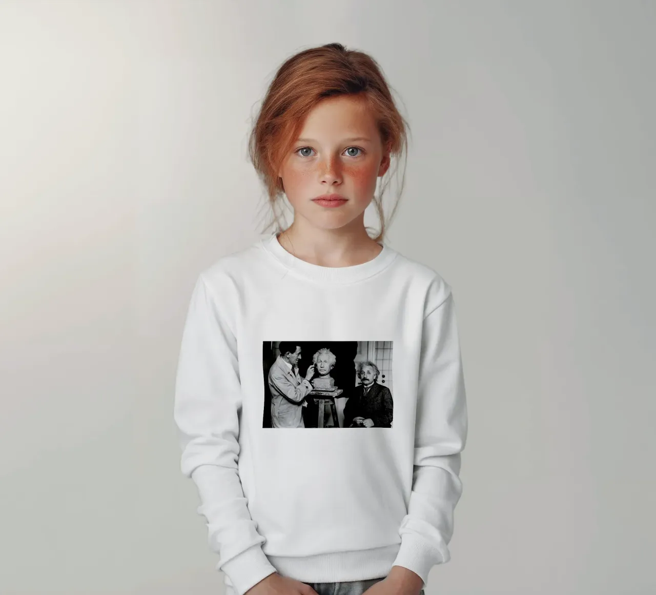 Albert Einstein Portrait felpa bambino da Gallery Print and Art Limited
