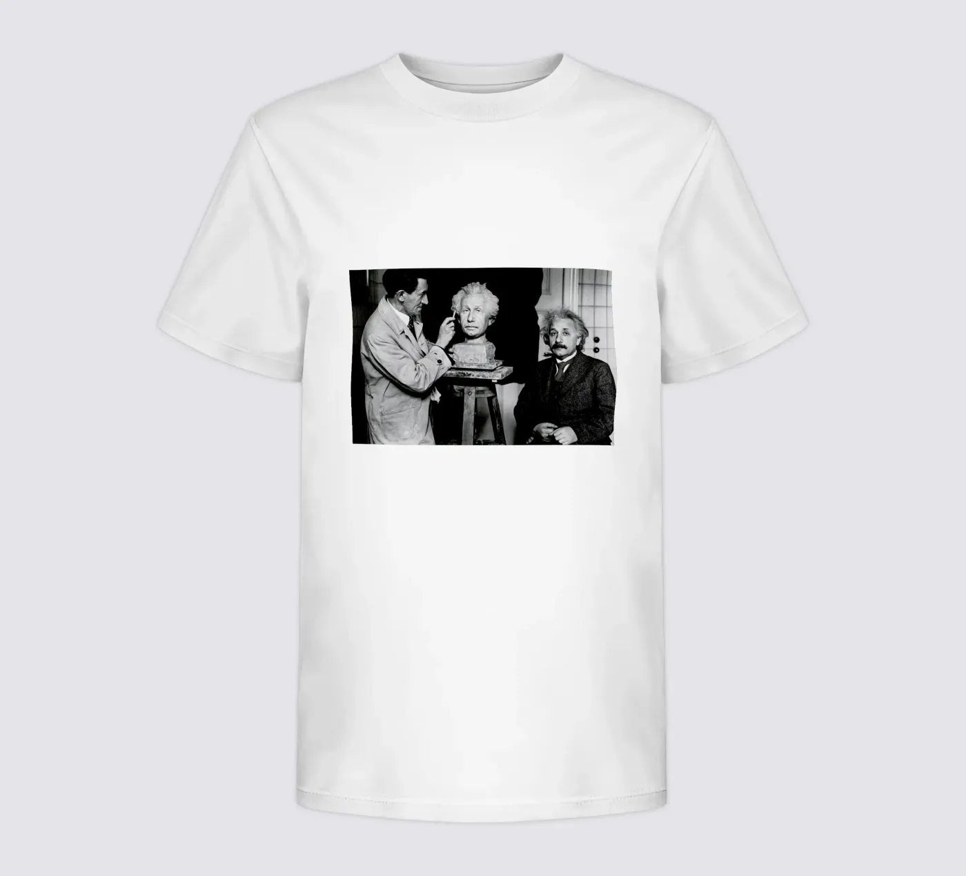 Albert Einstein Portrait kinder t-shirt van Gallery Print and Art Limited