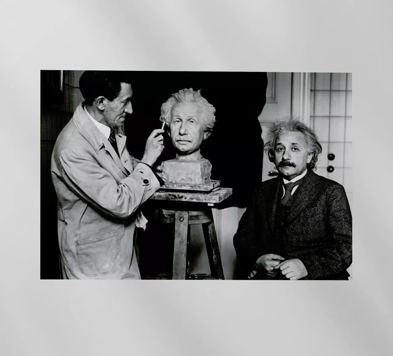 Albert Einstein Portrait pellicola backlit da Gallery Print and Art Limited