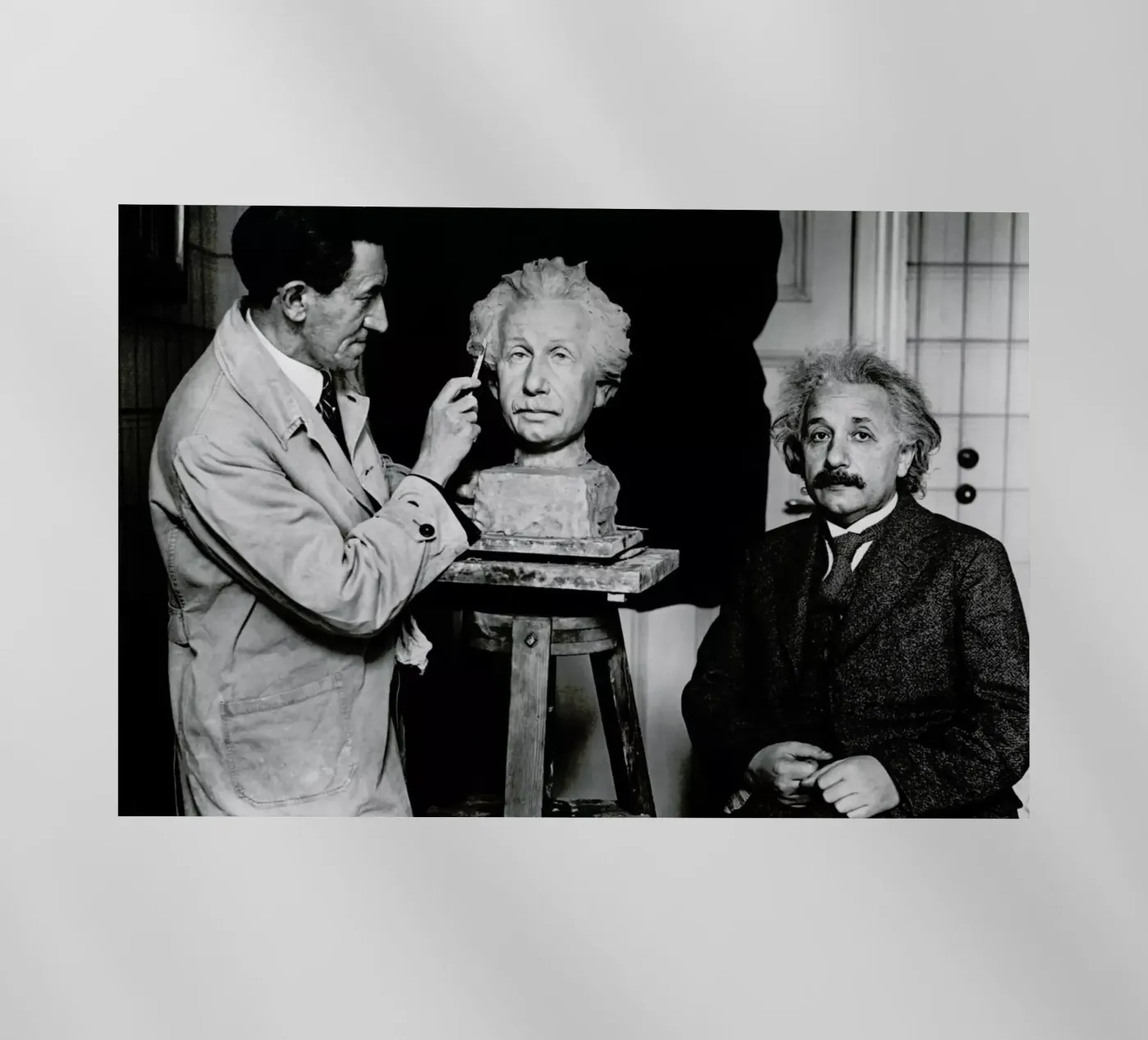Albert Einstein Portrait Backlit Folie von Gallery Print and Art Limited