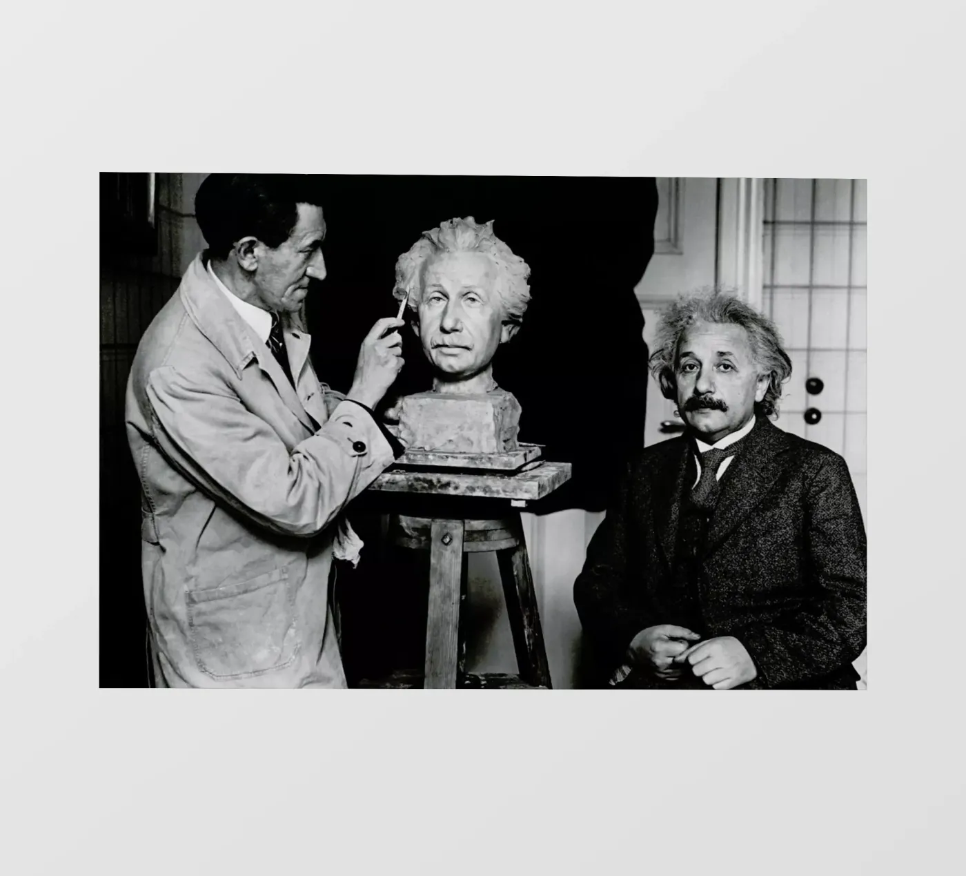 Albert Einstein Portrait Backlit Folie von Gallery Print and Art Limited