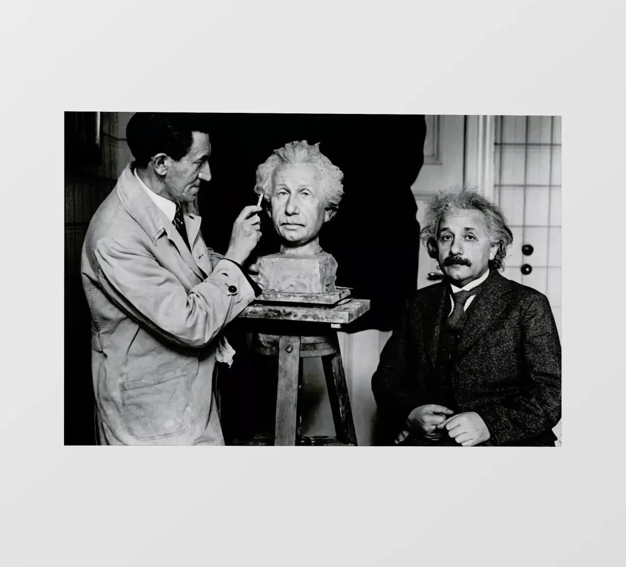Albert Einstein Portrait pellicola backlit da Gallery Print and Art Limited
