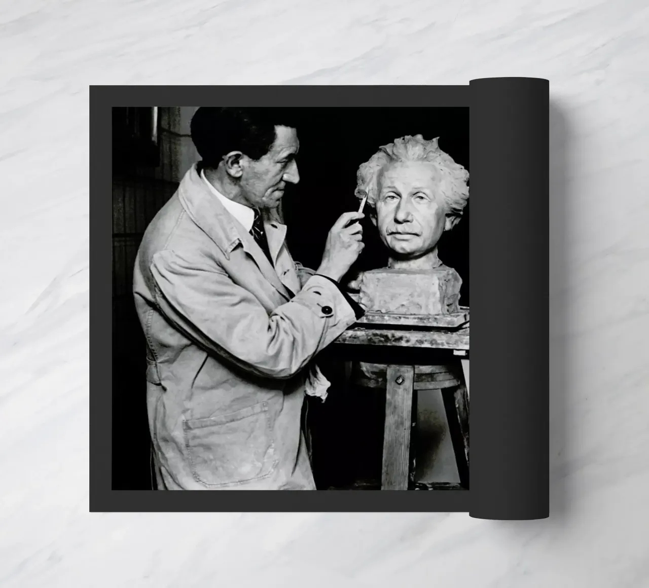 Albert Einstein Portrait zerbino da Gallery Print and Art Limited