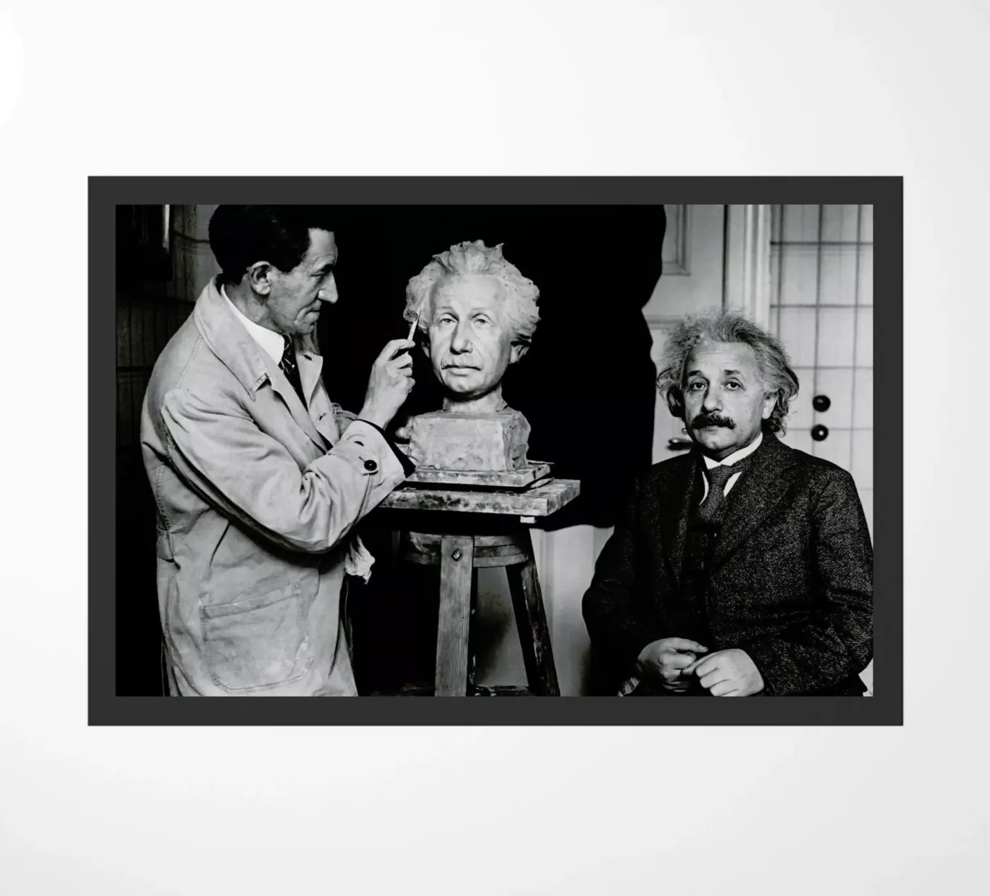 Albert Einstein Portrait paillasson de Gallery Print and Art Limited