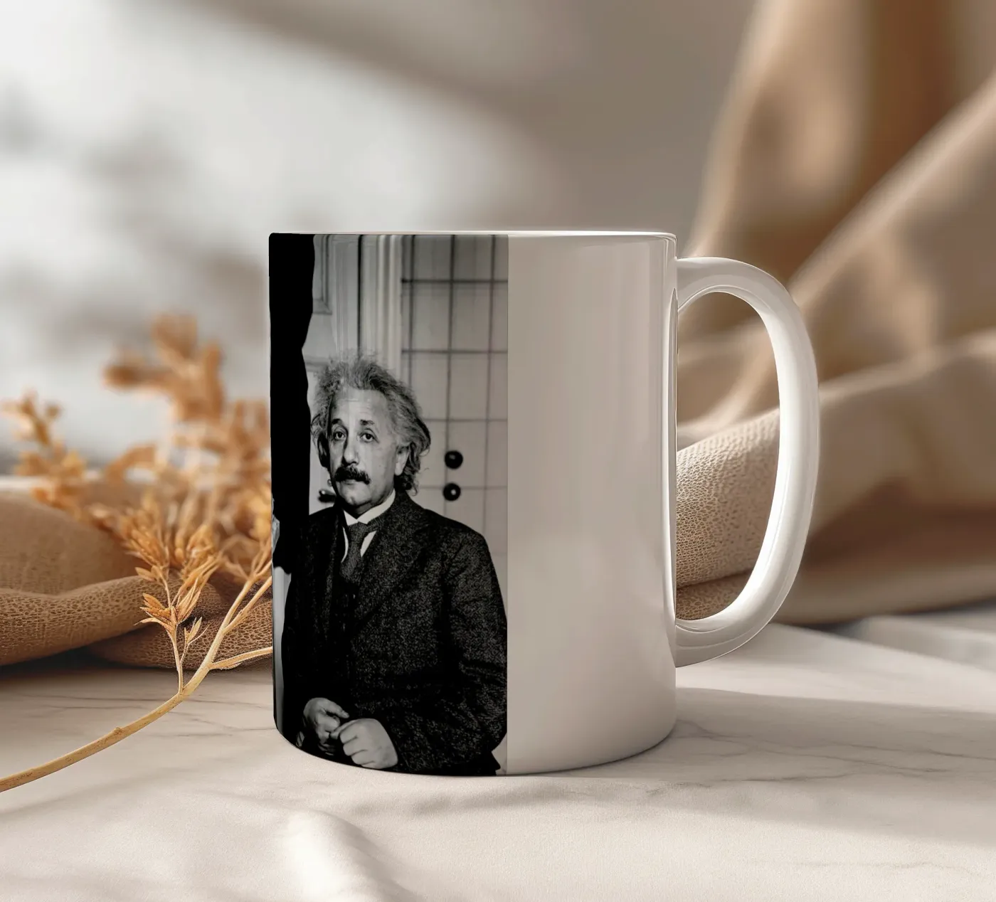 Albert Einstein Portrait ceramic mug by Gallery Print and Art Limited