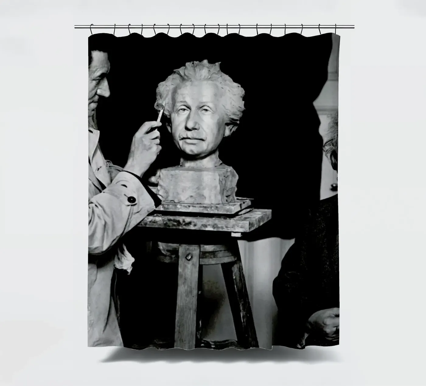 Albert Einstein Portrait tenda da doccia da Gallery Print and Art Limited