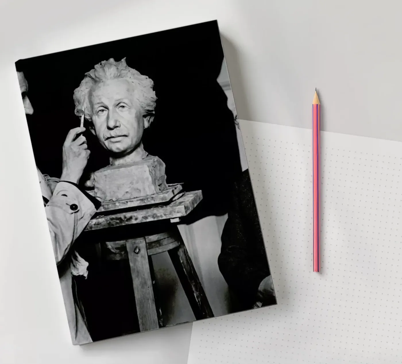 Albert Einstein Portrait notebook by Vintage Photography Archive