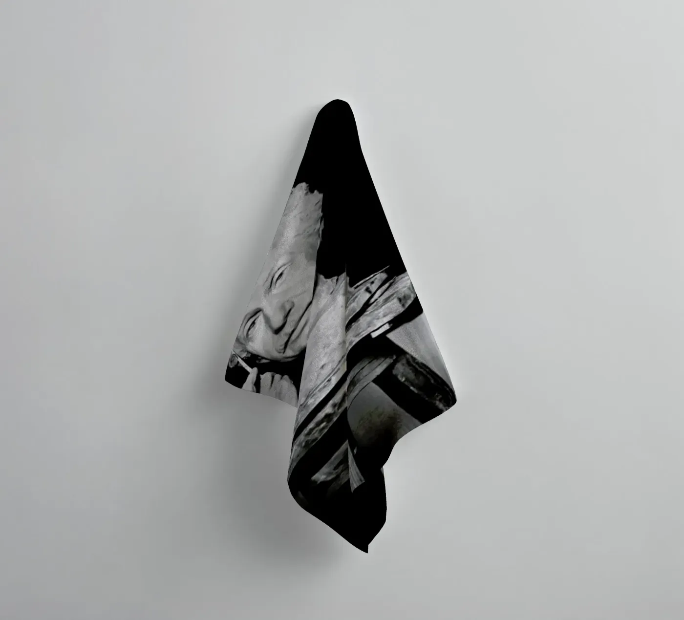 Albert Einstein Portrait towel by Gallery Print and Art Limited