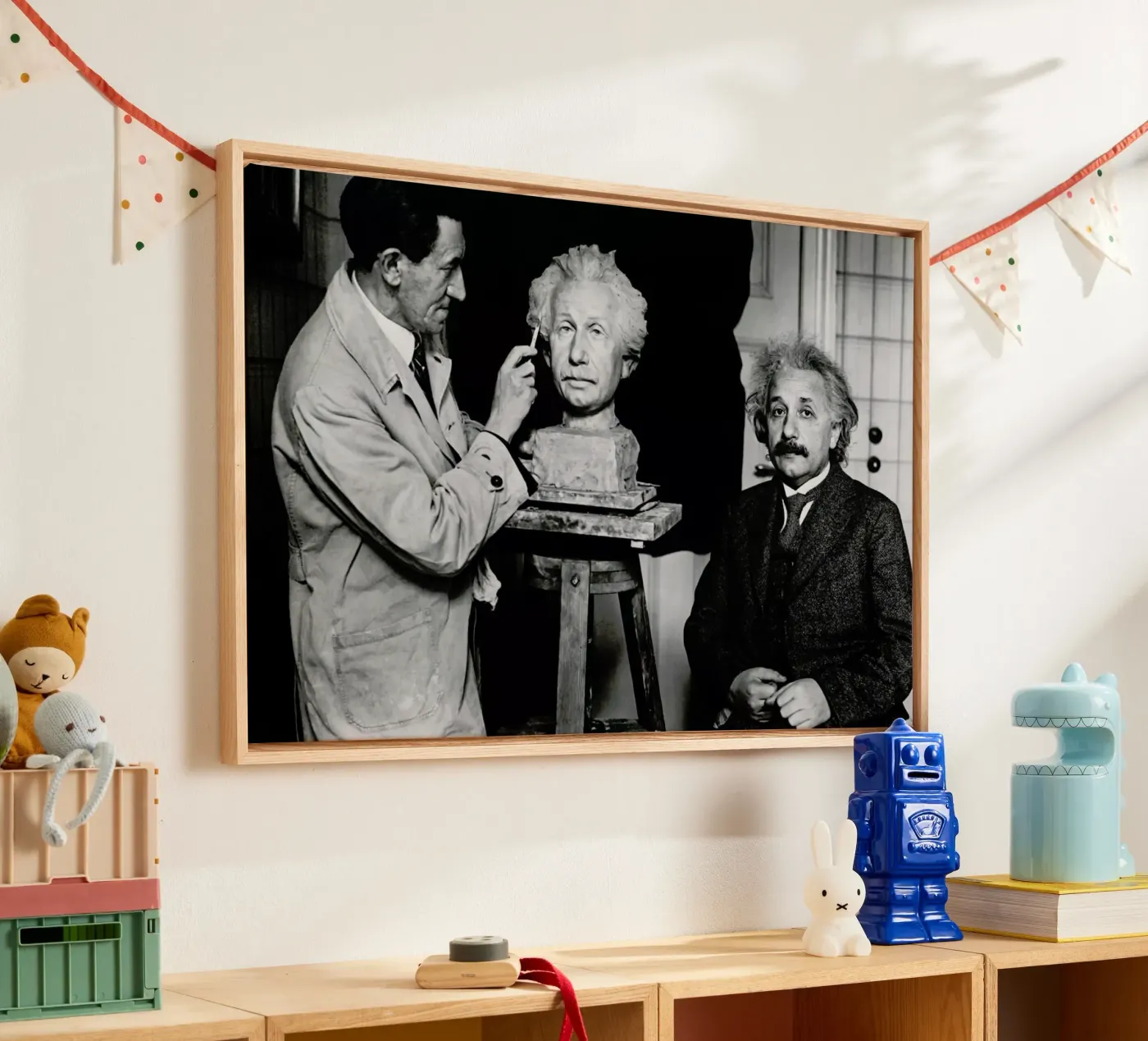 Albert Einstein Portrait Leinwand von Gallery Print and Art Limited