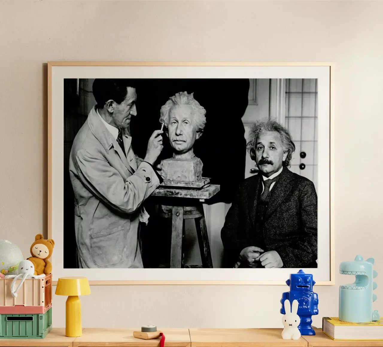 Albert Einstein Portrait carta hahnemühle da Gallery Print and Art Limited