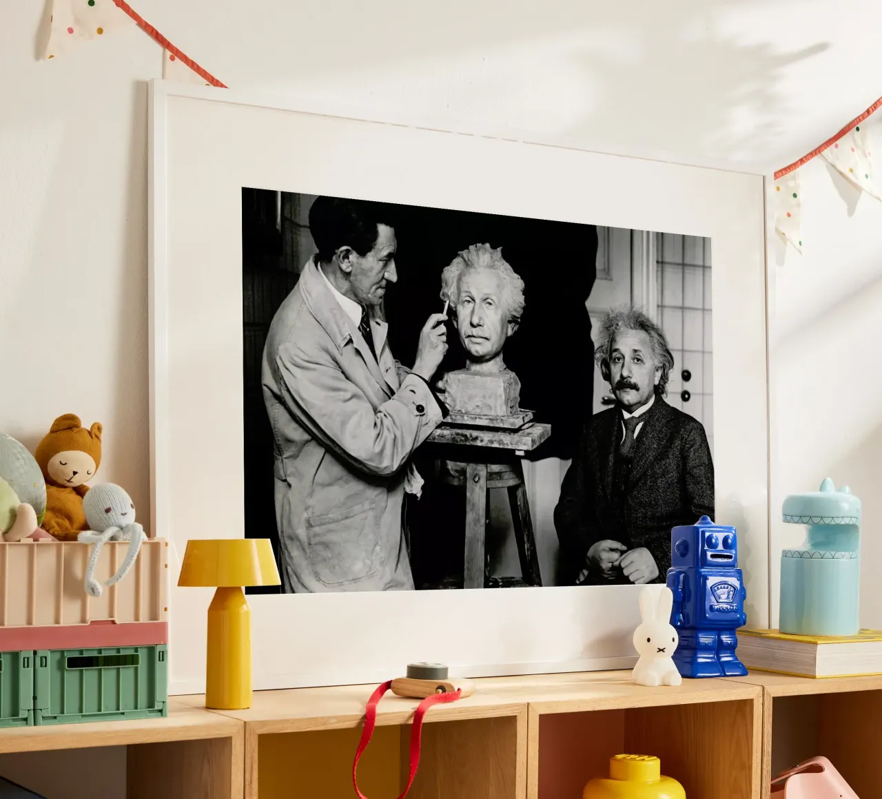 Albert Einstein Portrait carta hahnemühle da Gallery Print and Art Limited